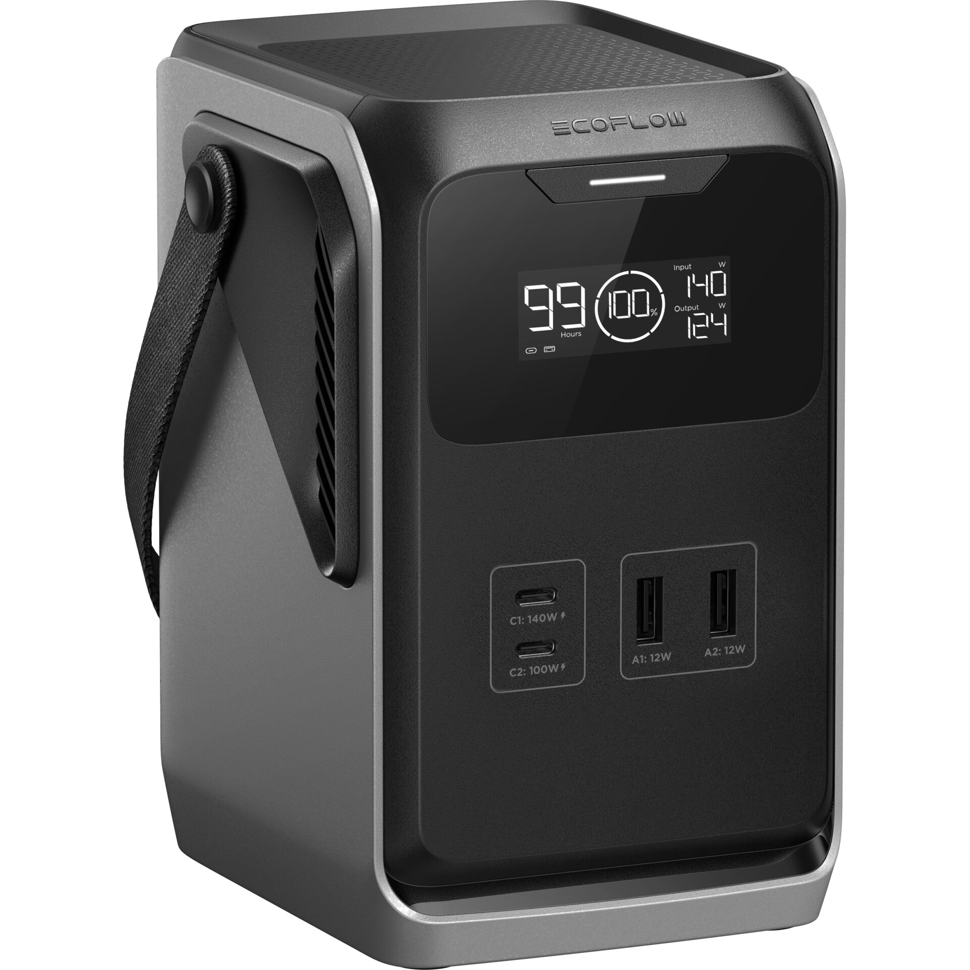 Notstromaggregat, Tragbar, LED-Anzeige, USB-C, USB-A