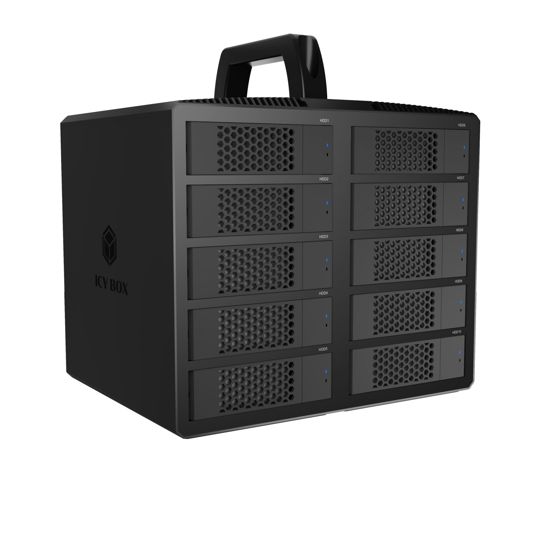 Servergehäuse, 10-Bay NAS, Gehäuse, Netzwerkgerät, Laufwerkschacht