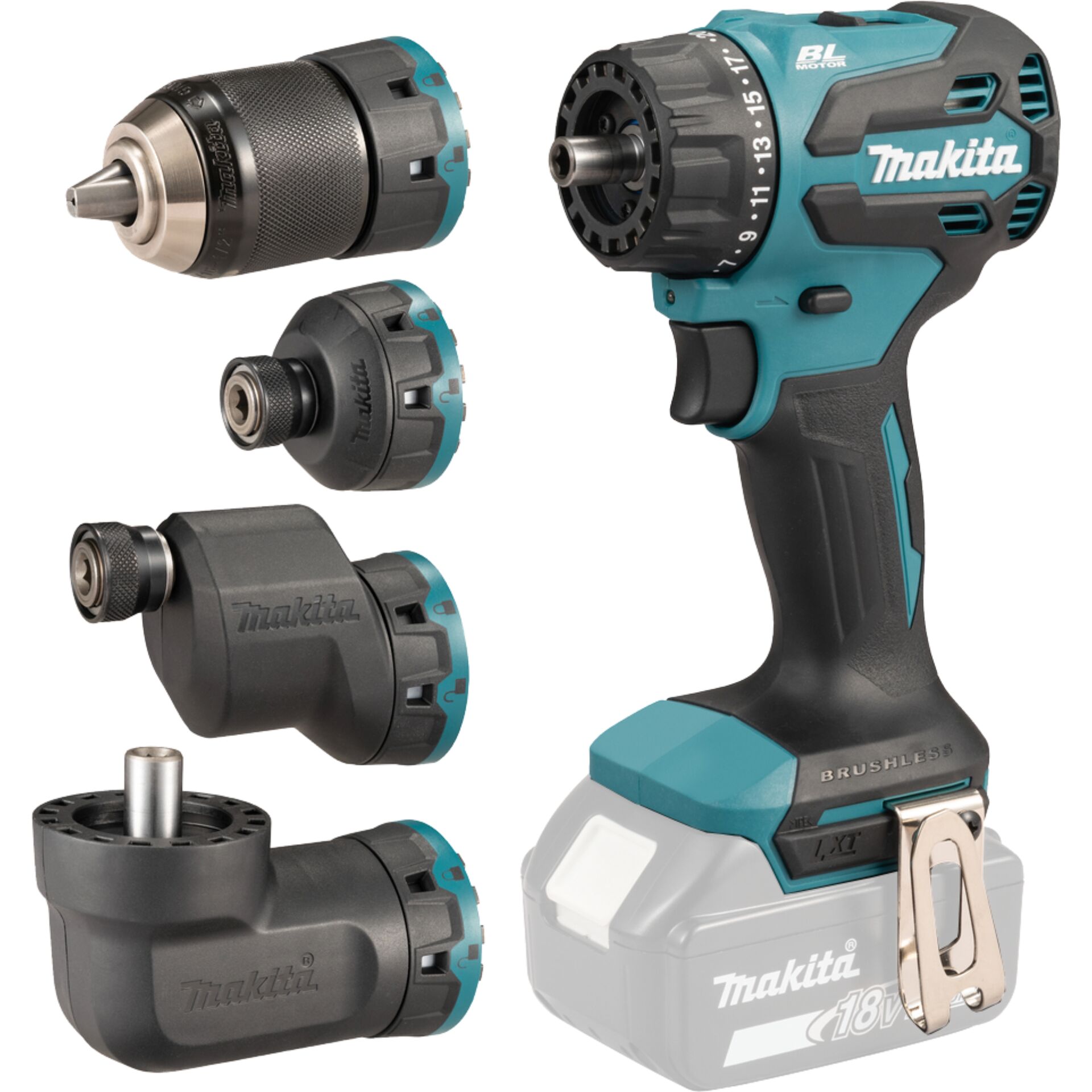 Akku-Bohrschrauber, 18V, Drehmoment, Schrauber-Set, Makita