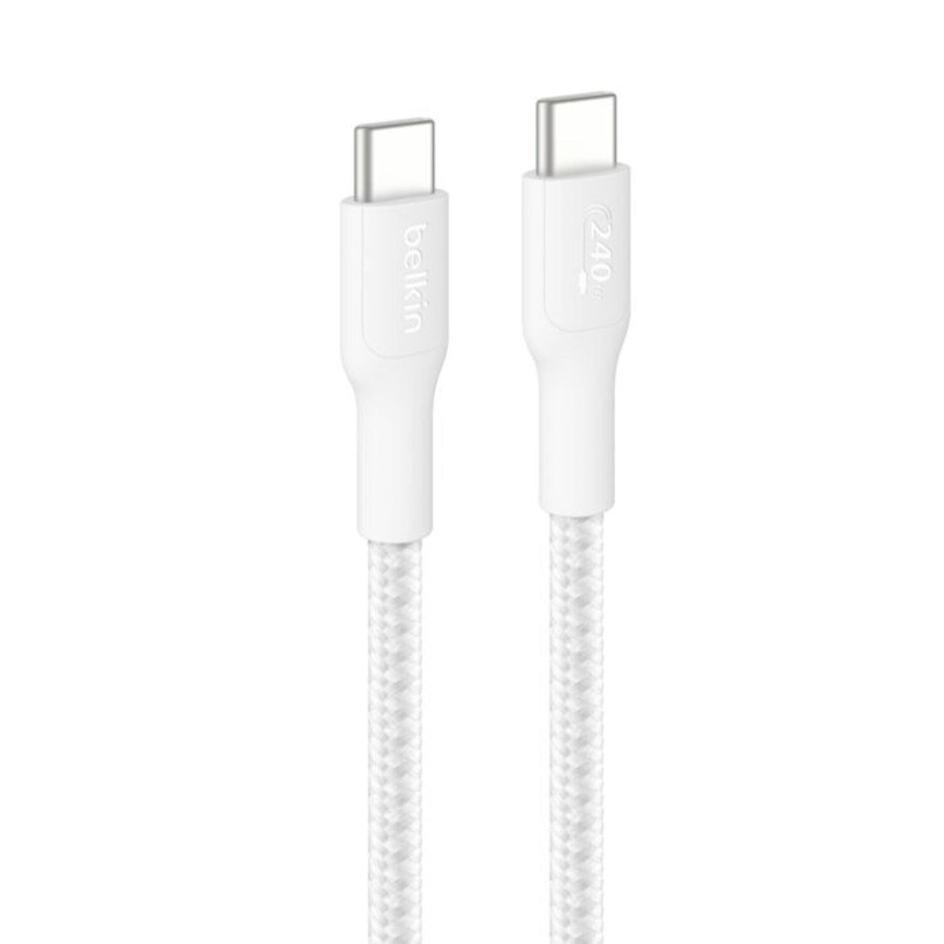 USB-C Kabel, weiß, geflochtenes Kabel, Ladekabel, Type-C Kabel