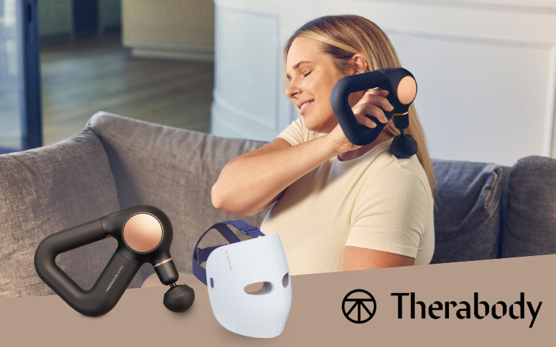 Massage Gun, Fassmassage, Kopfteil, Maske, Therabody