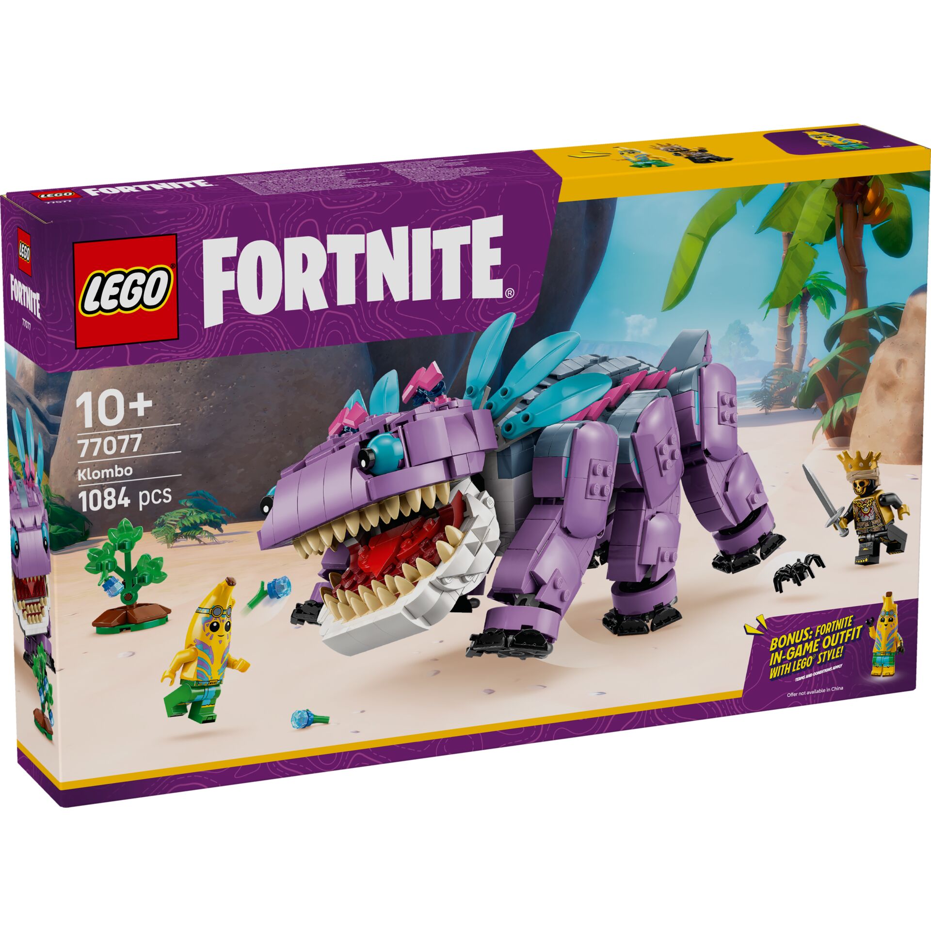 Fortnite, Lego, Dinosaurier, Lila Drache, Setsmit