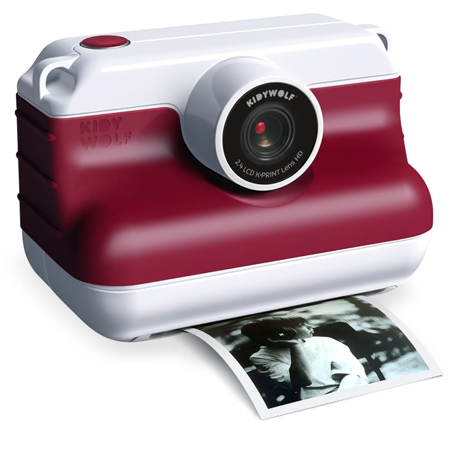 Fotodrucker, Mini-Kamera, Kamera, Polaroid-Stil, Rot-weiß