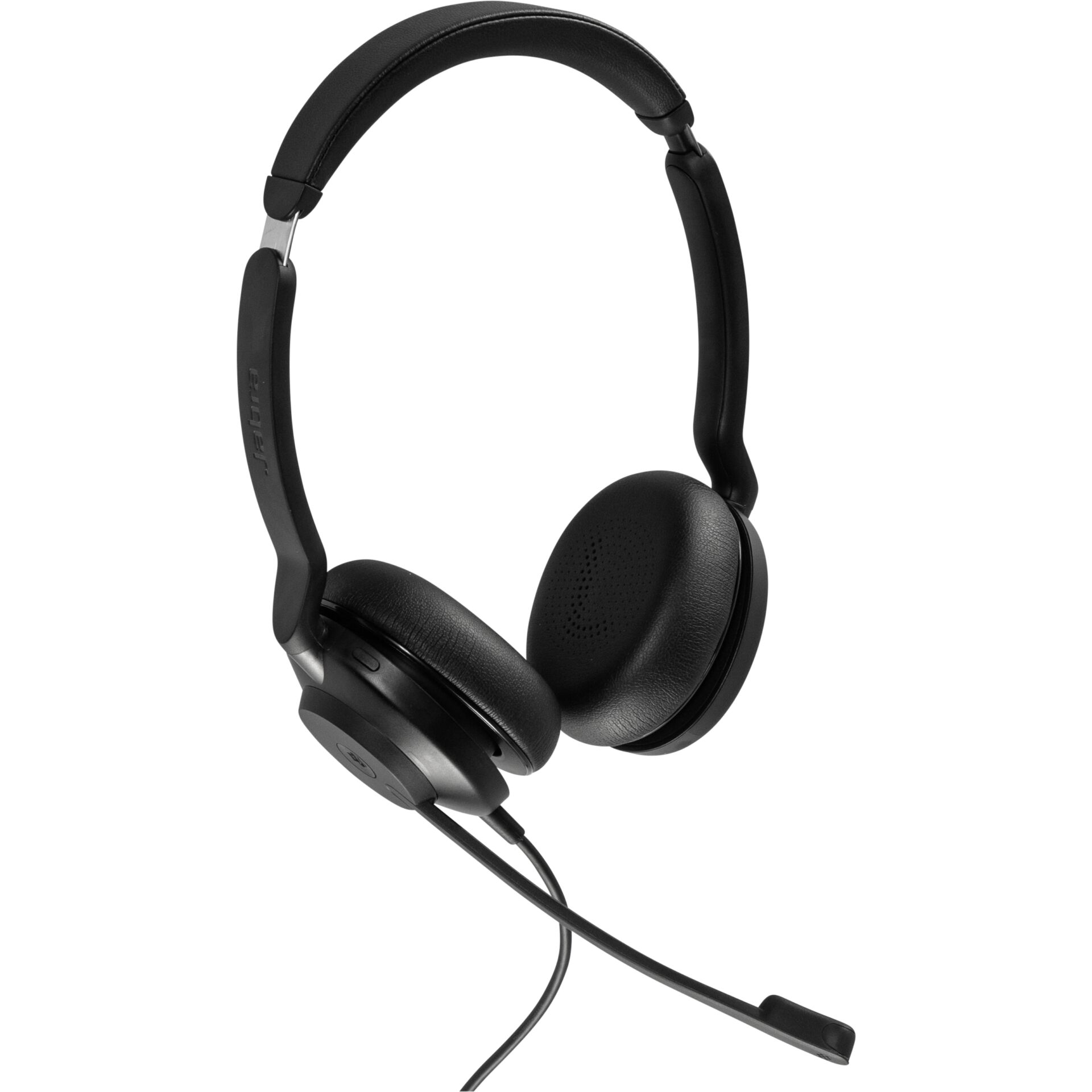 kopfhörer, over-ear, kabelgebunden, mikrofon, schwarz
