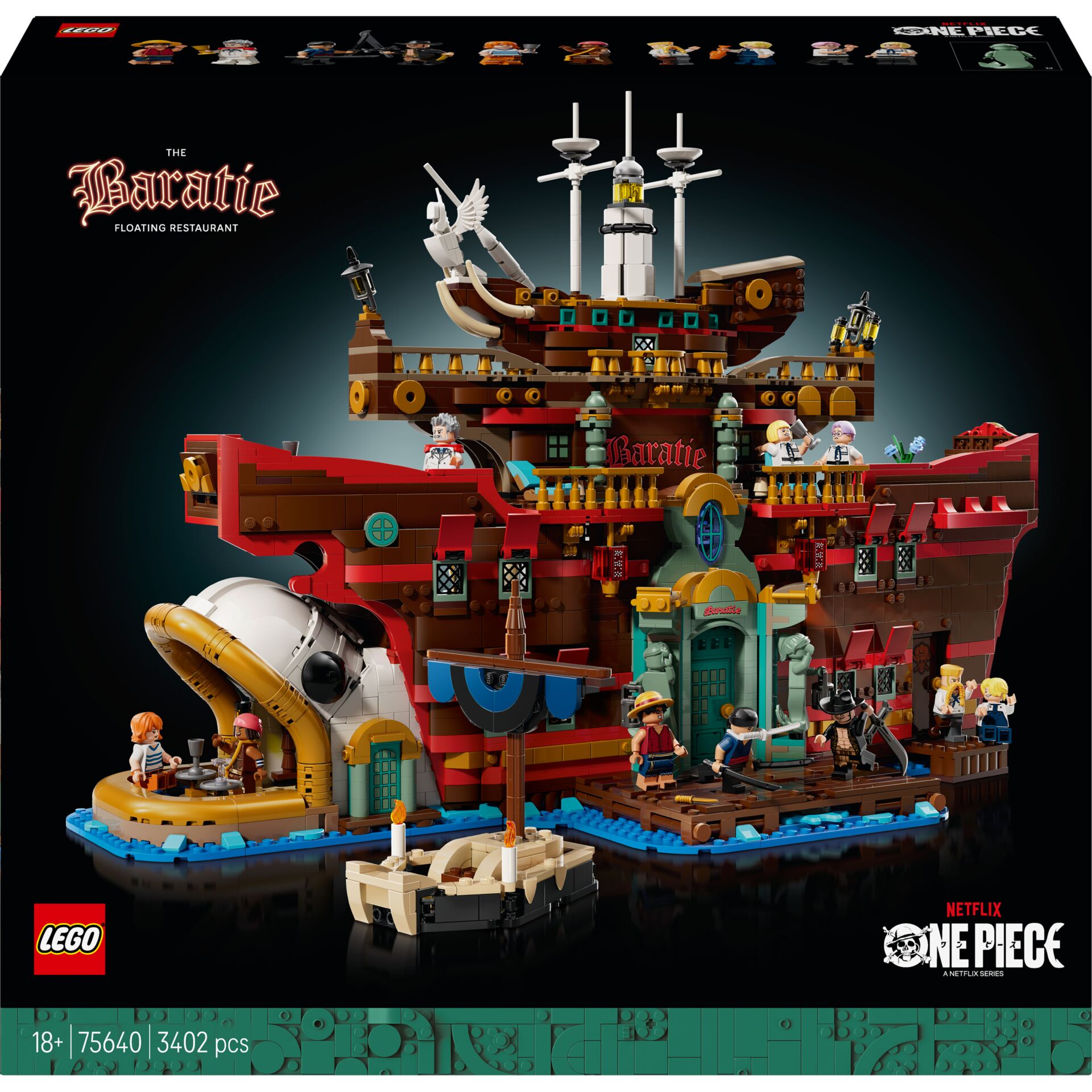 Piraten-Schiff, Lego-Set, Bootsanleger, Figuren, Hafen/Schiffskonstruktion