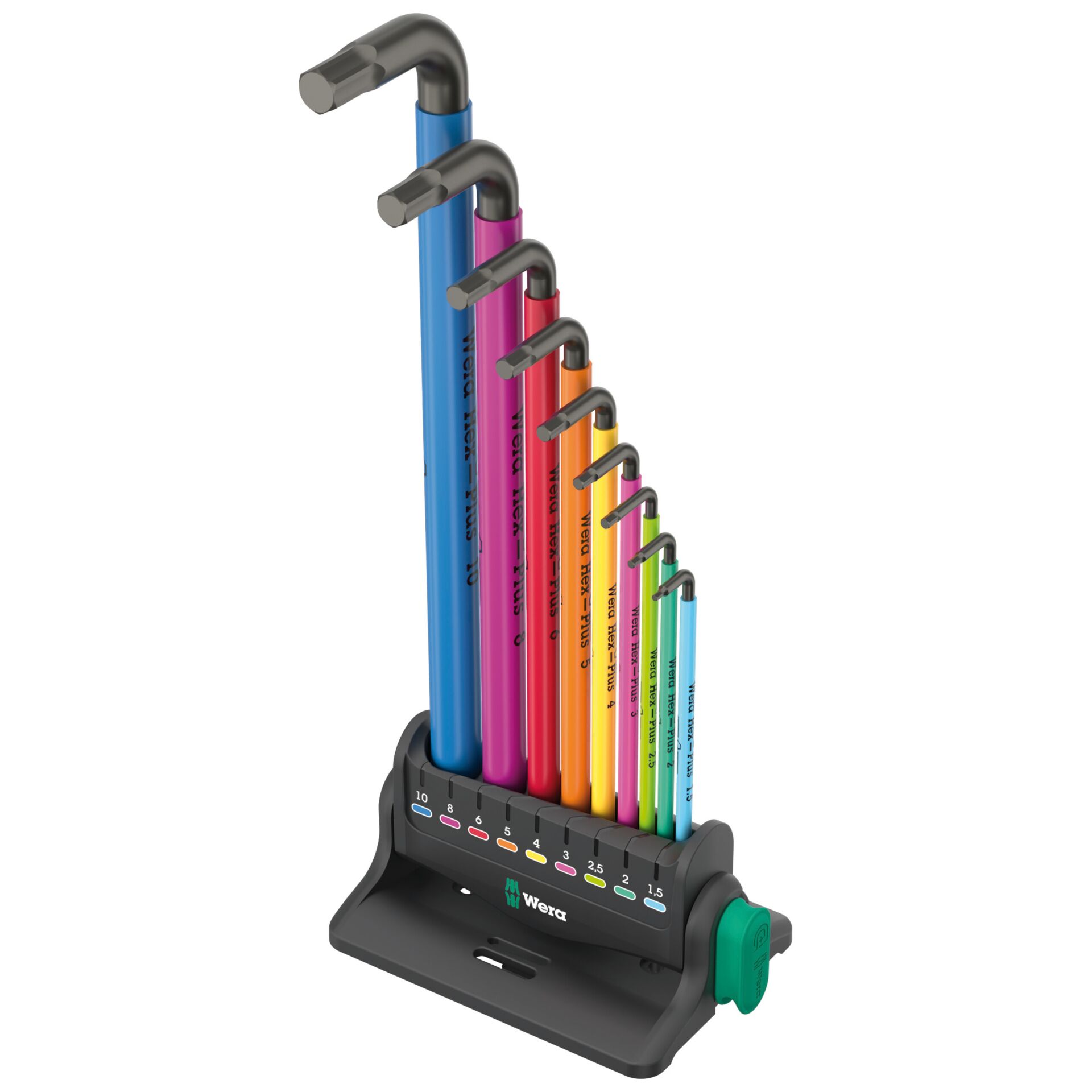 Wera 950/9 Hex-Plus Multicolour  3 angle wrench set