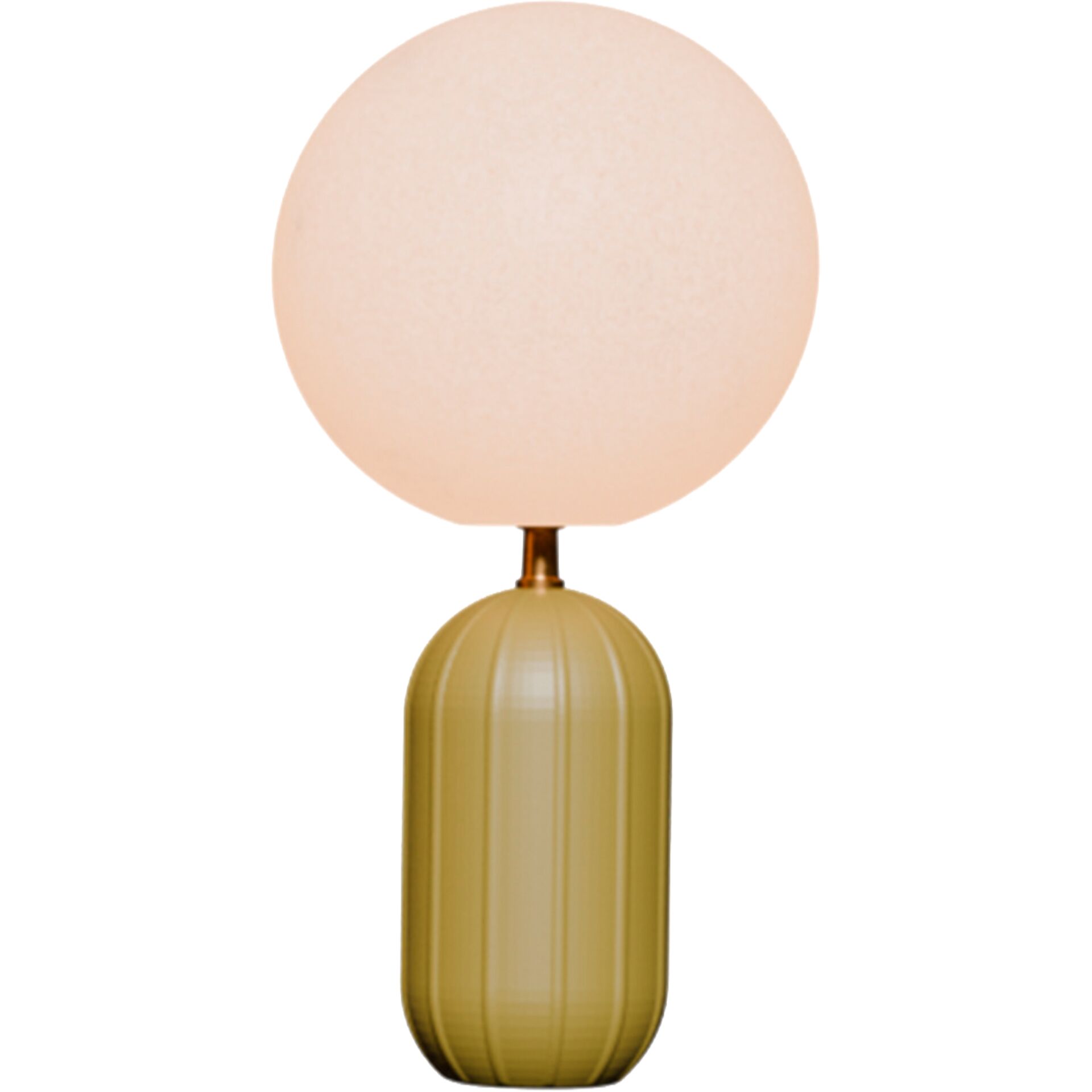 Tischlampe,  Glasball,  Goldfarben,  Kugellampe,  Balkenstiel