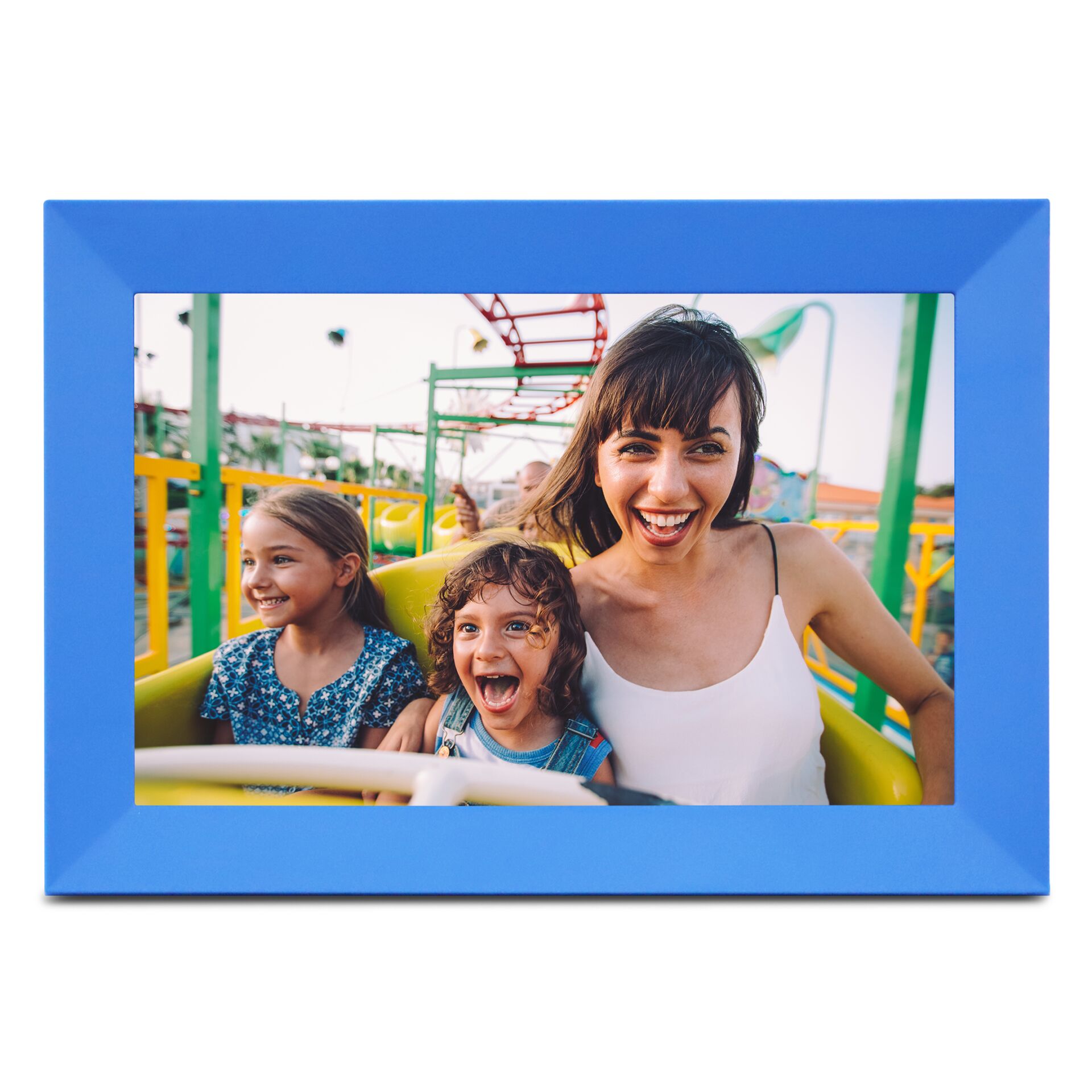 Foto, Rahmen, Familienfoto, Kinder, Kunststoffrahmen