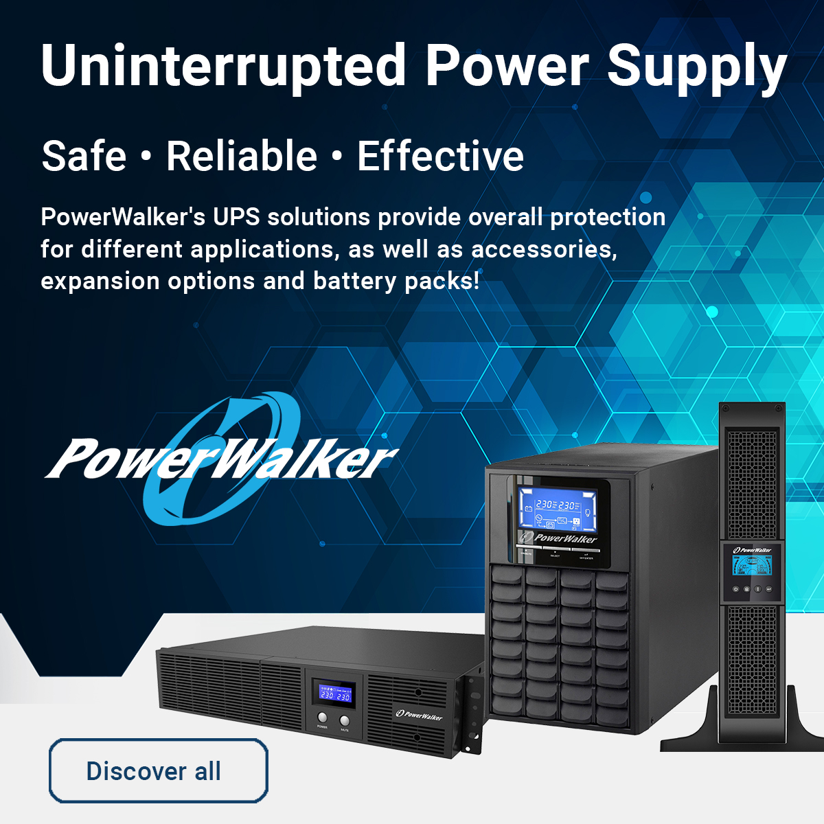 Unterbrechungsfreies Netzteil, USV, PowerWalker, Server-Backup, Batteriepack