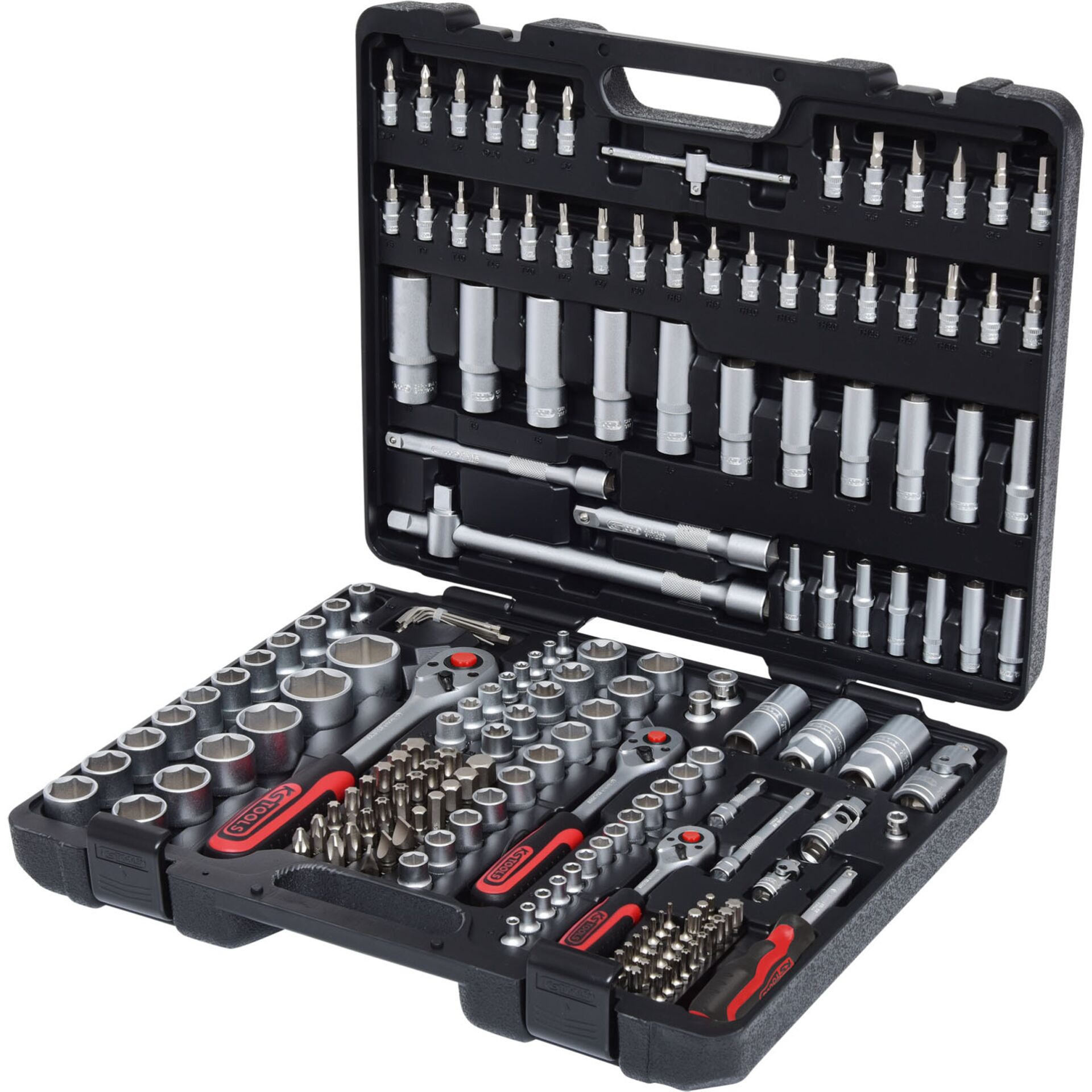 0S Tools 1/4"+3/8"+1/2" Socket  Wrench-Set 179-pieces 917.0779