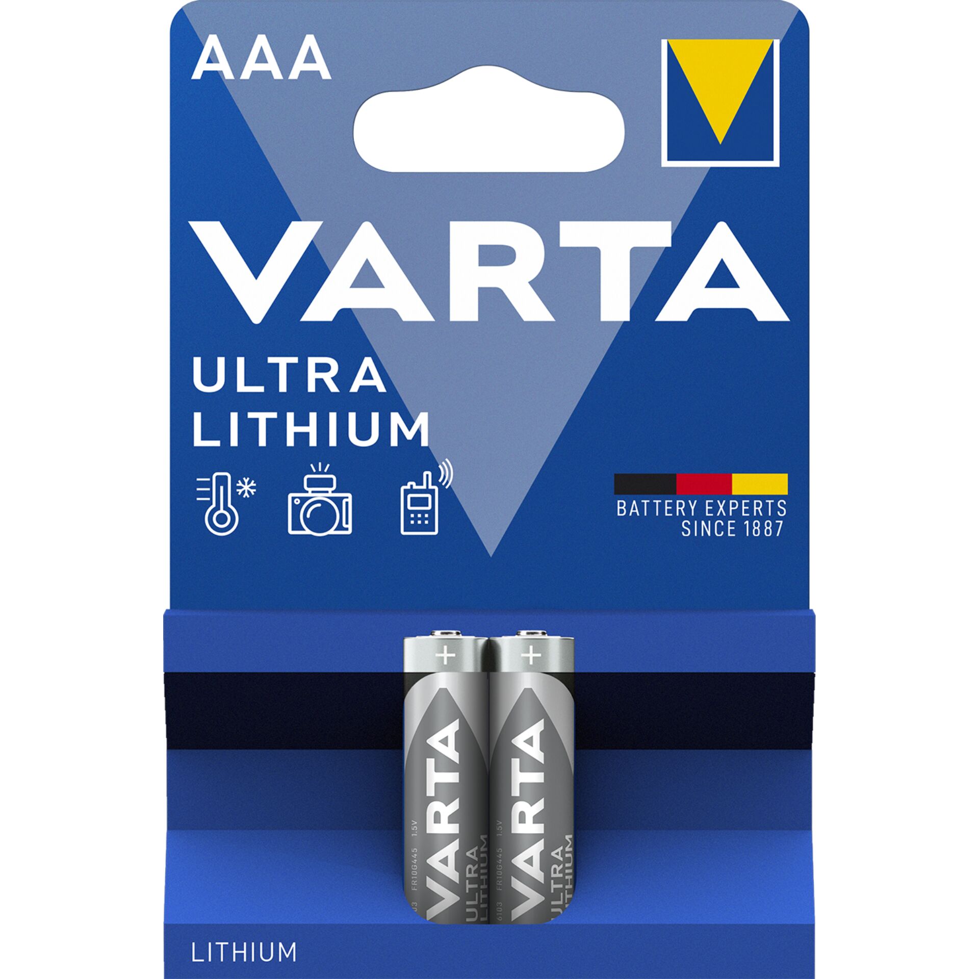 10x2 Varta Ultra Lithium Micro  AAA LR 03