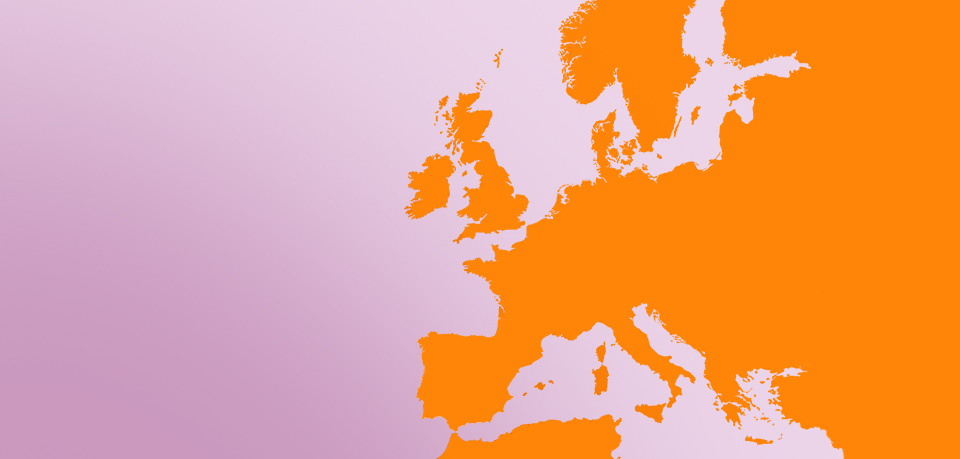 Plattform, EU-Flagge, Kartenrand, Kartenlayout, Europa