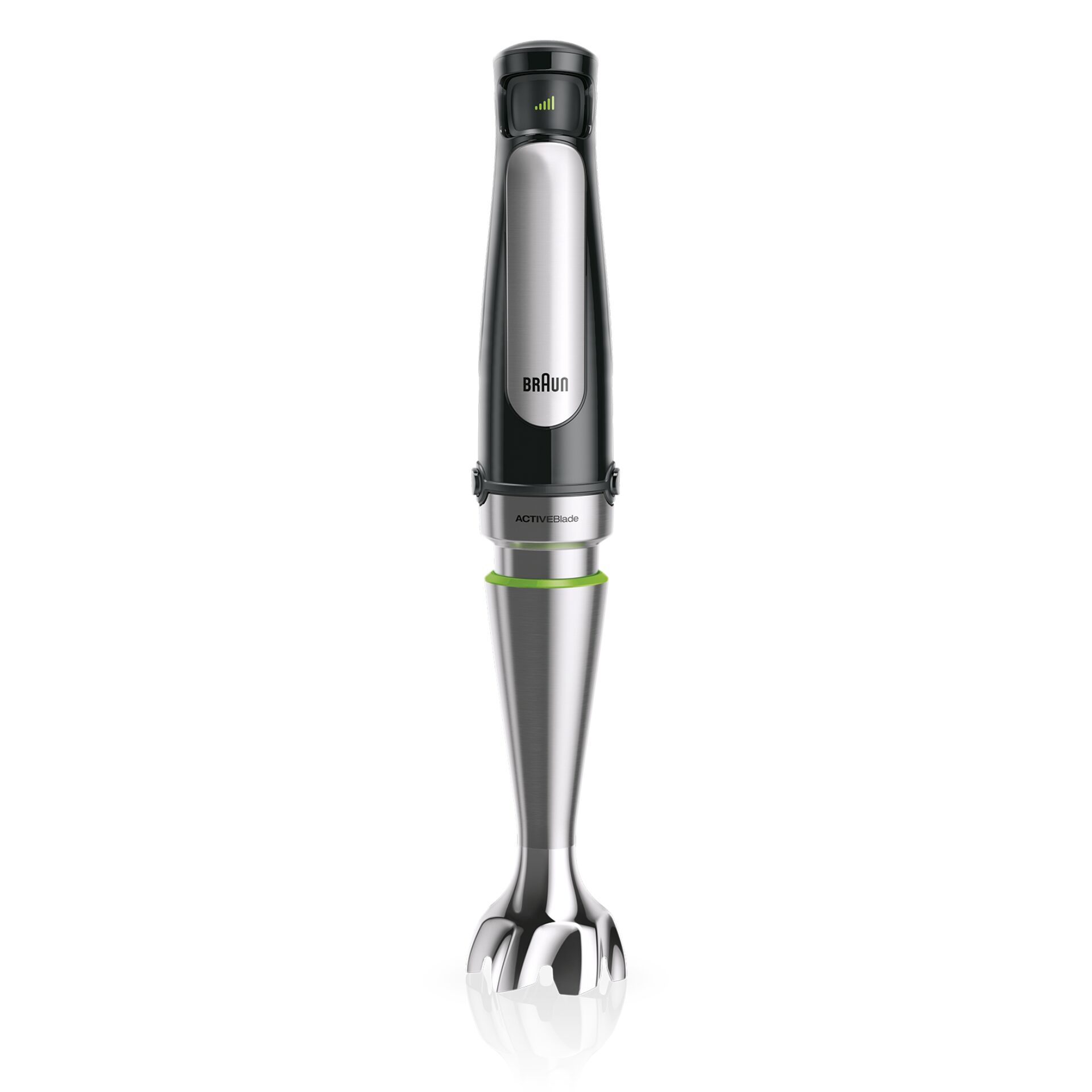 elektrischer mixer, Handmixer, Stabmixer, Metall, grün-accent