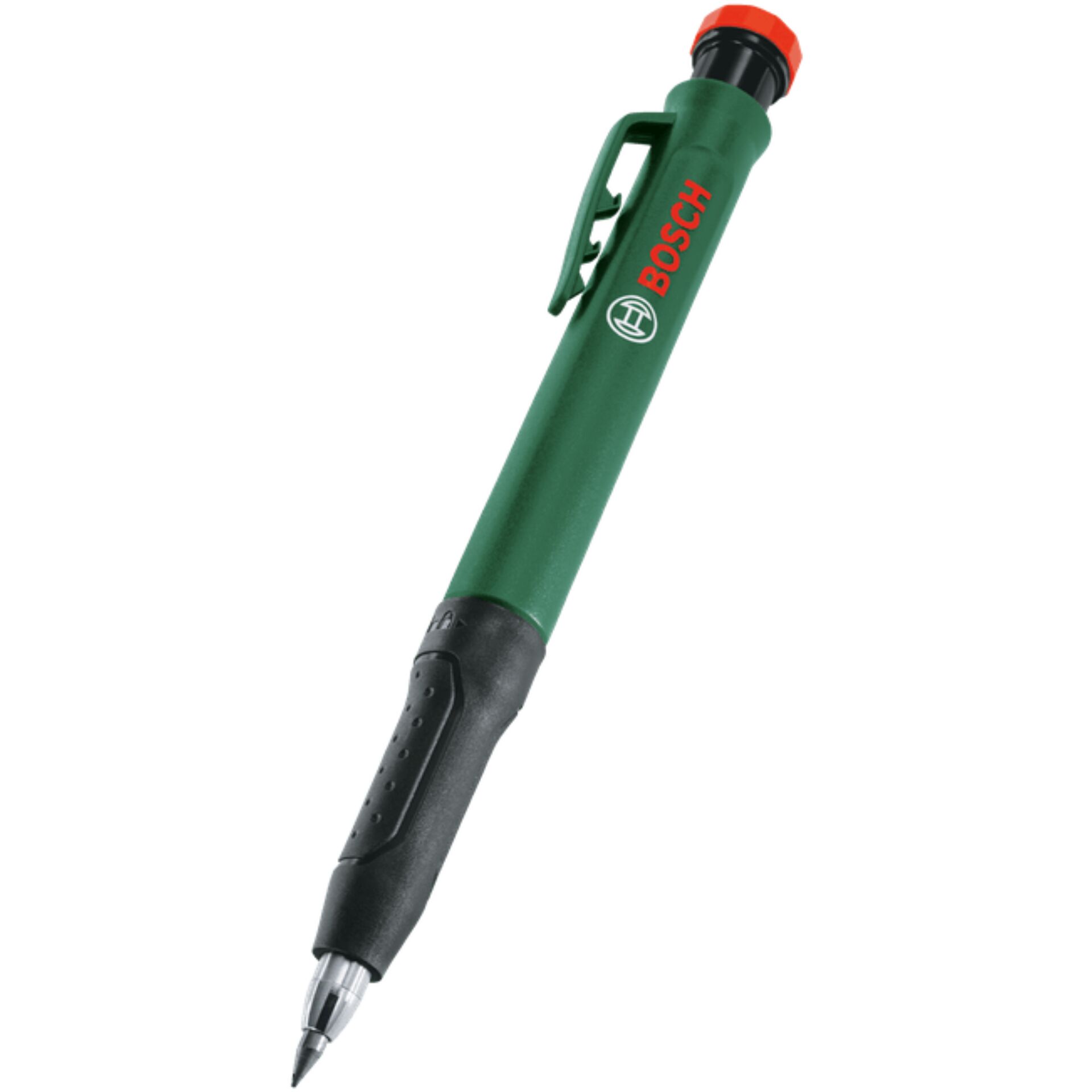 Profi-Feinmechanikstift, Kugelschreiber, Grüner Stift, Gummi-Griff, BOSCHLogo