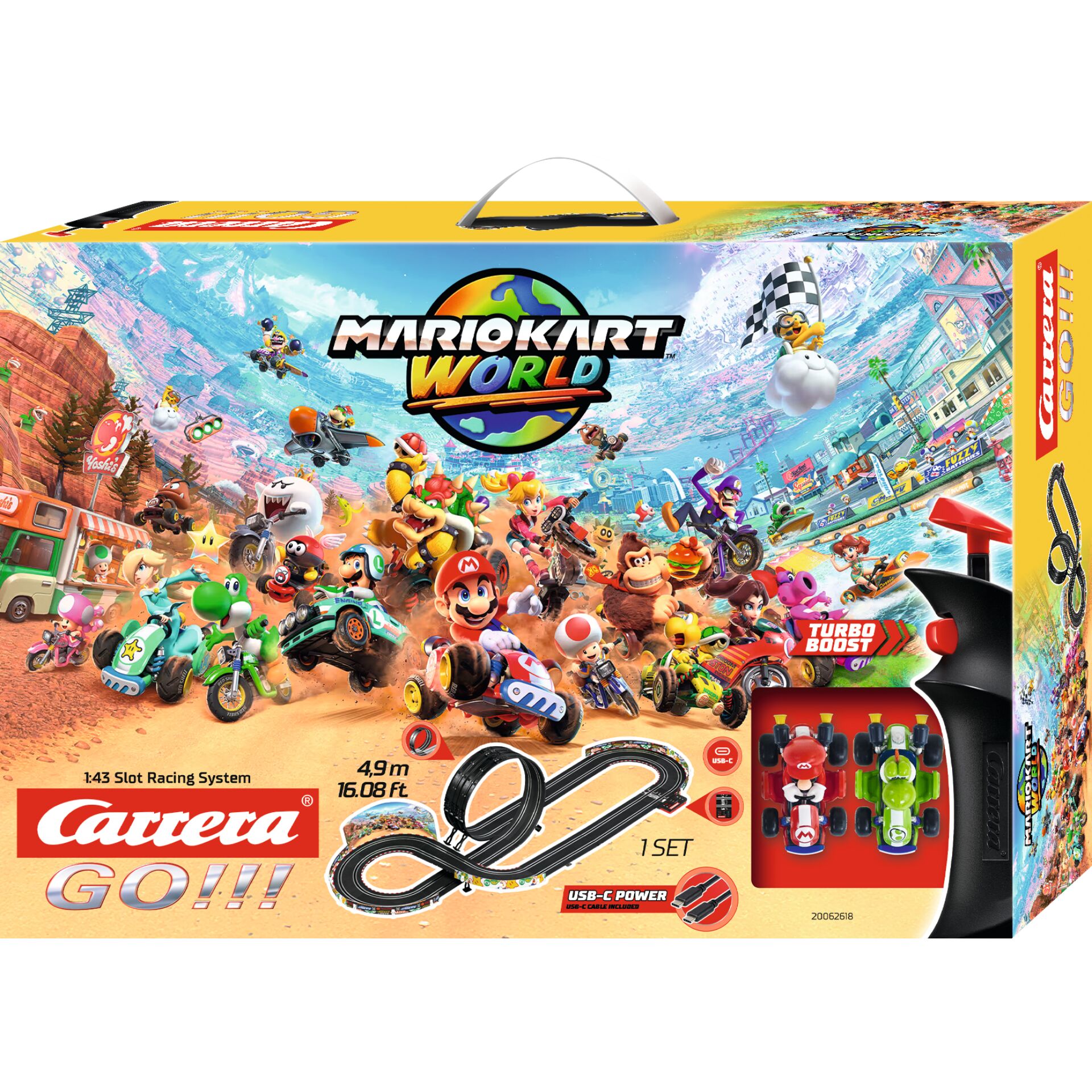 Kart racing, Go-kart Set, Turbo boost, USB-C power, Box
