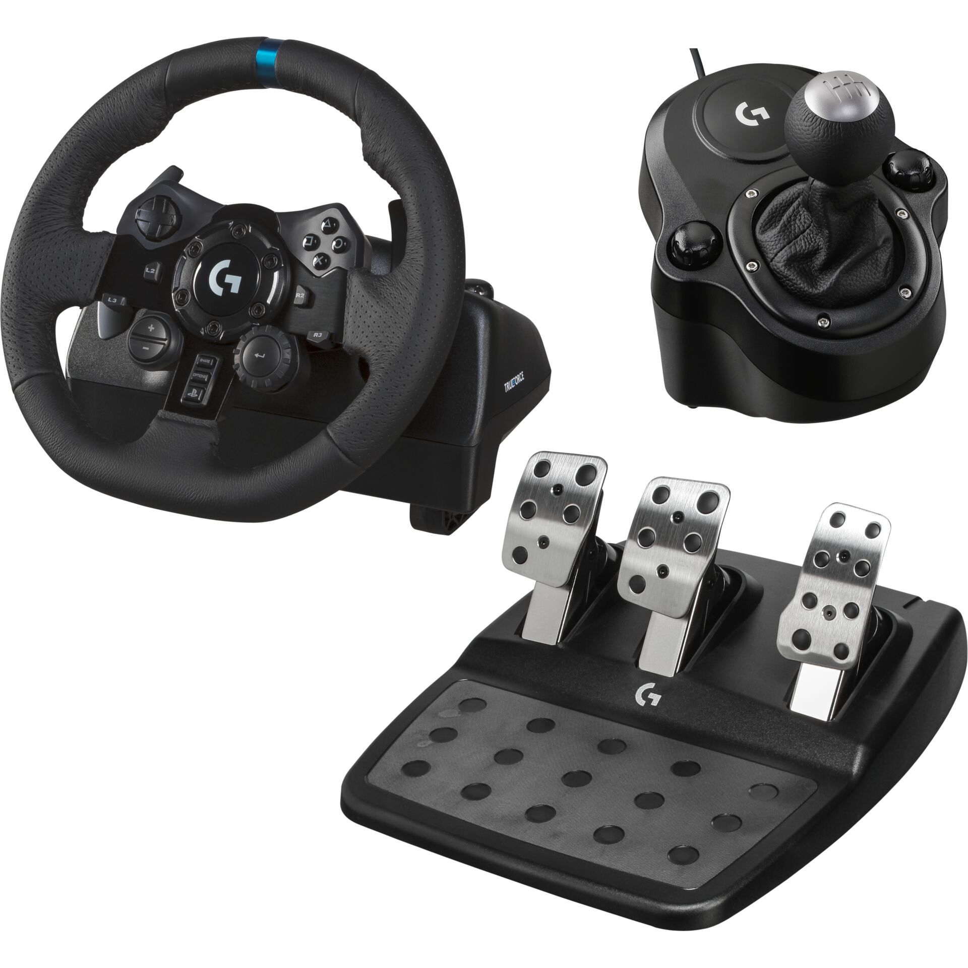 Lenkrad, Pedalset, Joystick, G-Taste, Schaltknauf?