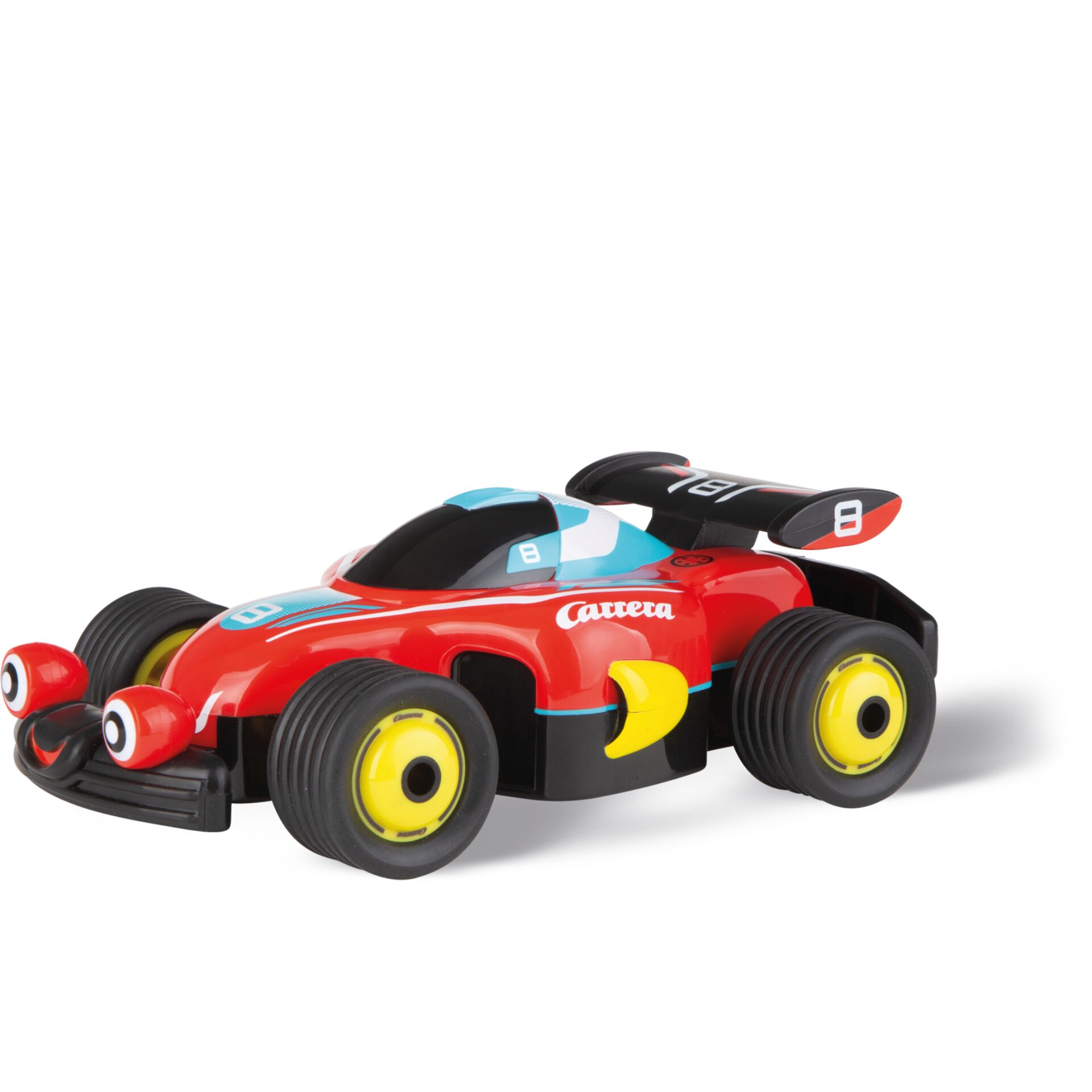 Spielzeugauto, Rennwagen, Rot, Gummireifen, Gelb Akzente