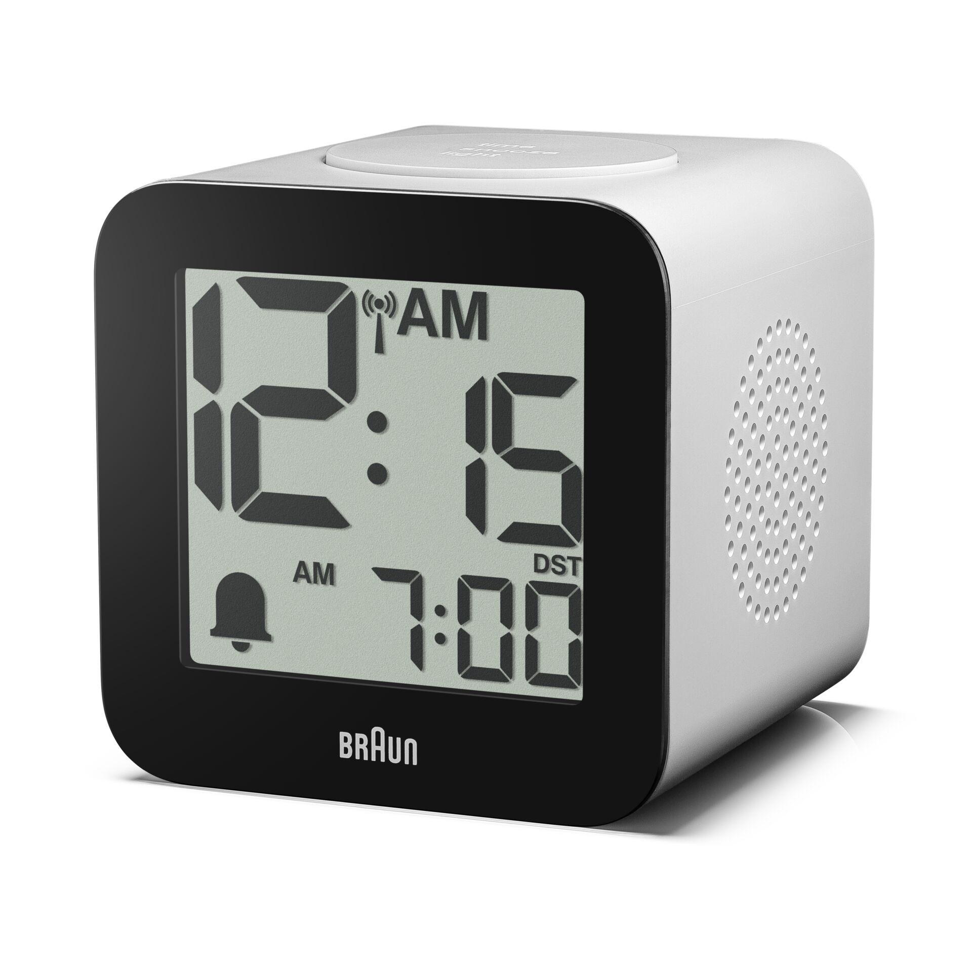Digitaler Wecker, LCD Display, Küchenwecker, Braun, Schwarz-Weiß Design