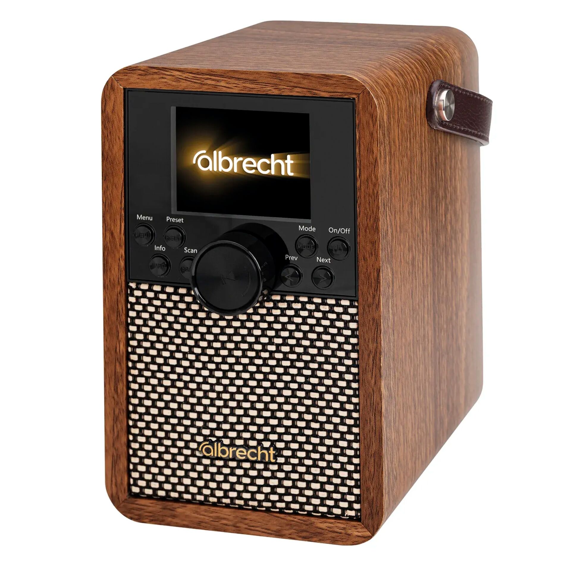 Holzgehäuse, Radio, Mini-Radio, DAB/UKW-Radio, Holzoberfläche