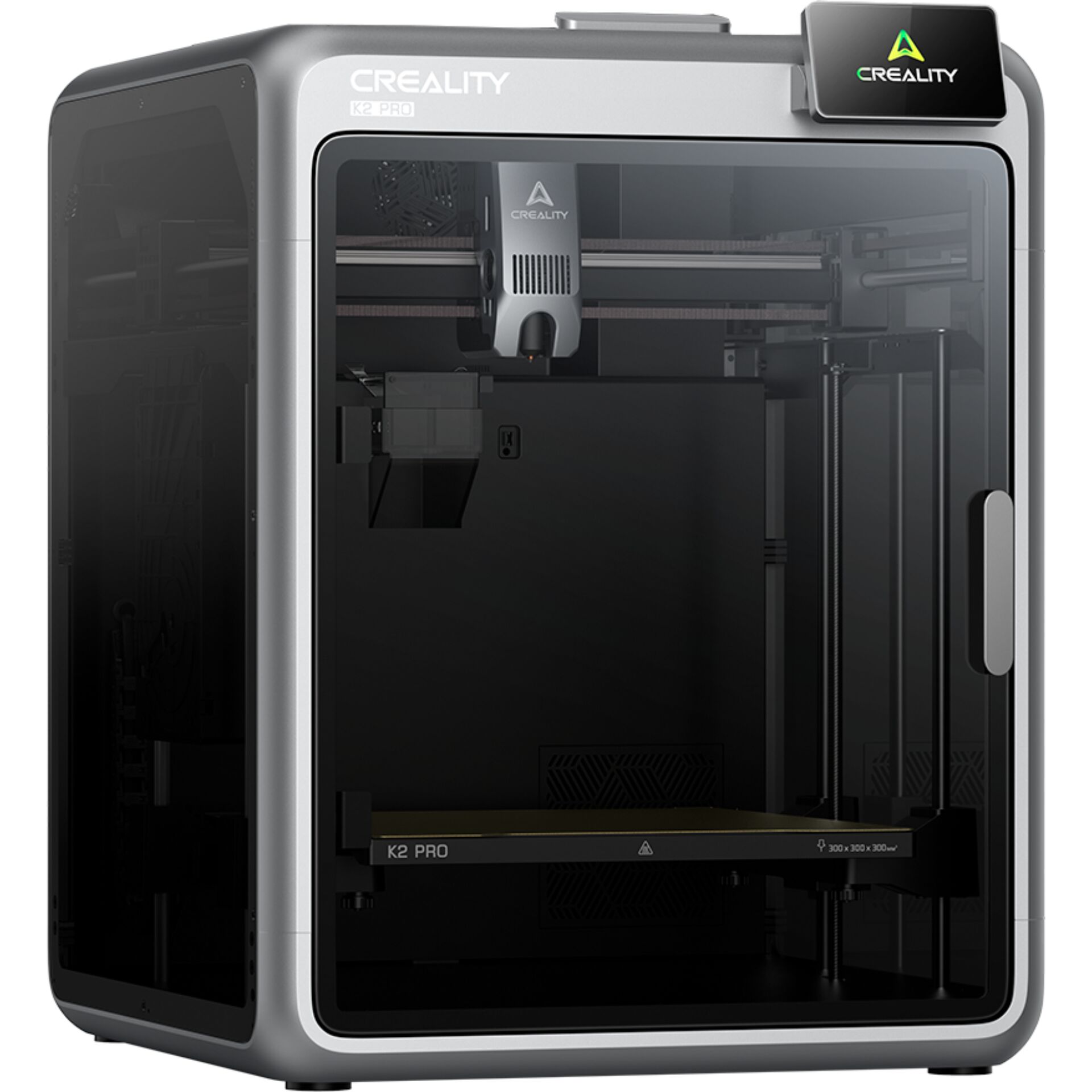 3D-Drucker, K2 Pro, FDM-Drucker, Glasfront, Tonverkleidung