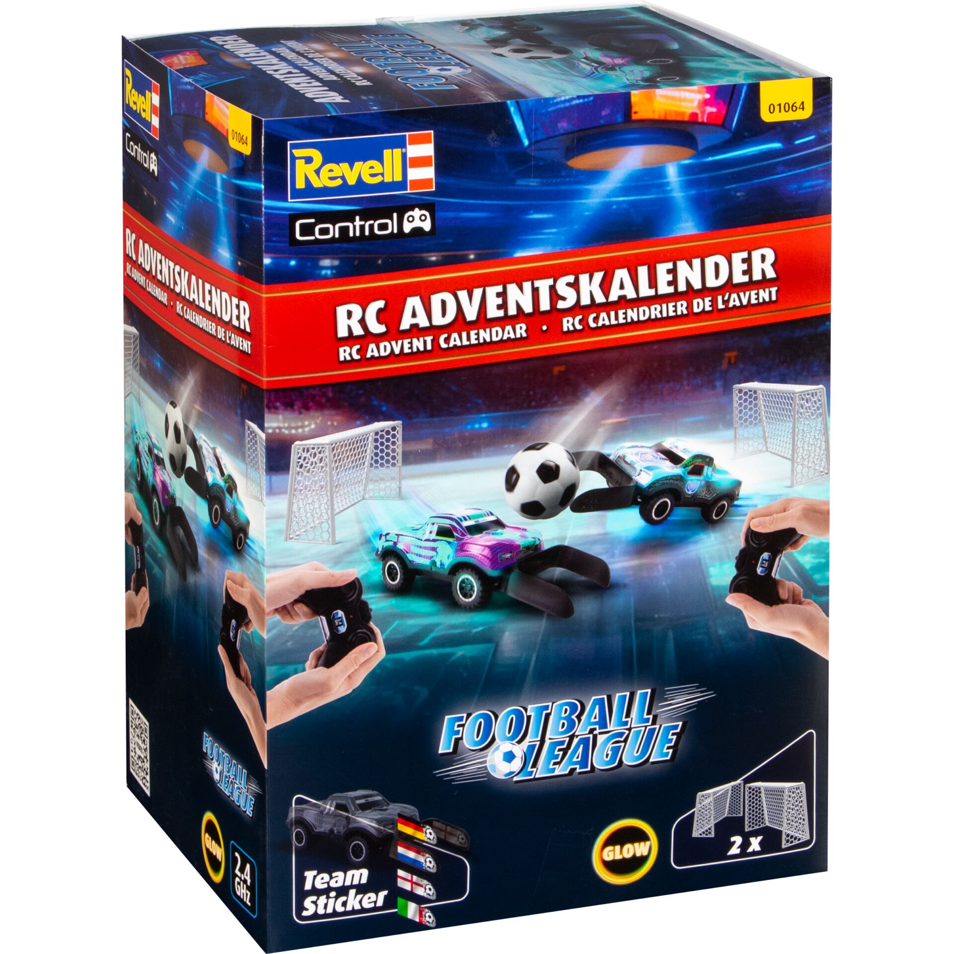 RC Auto, Adventskalender, Football League, Ferngesteuerte Autos, 2x Tore
