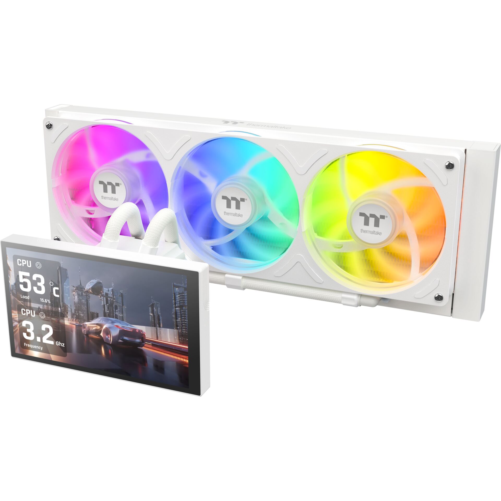 All-in-one Kühler, RGB-Lüfter, Wasserkühlung, RGB-Beleuchtung, LCD-Display