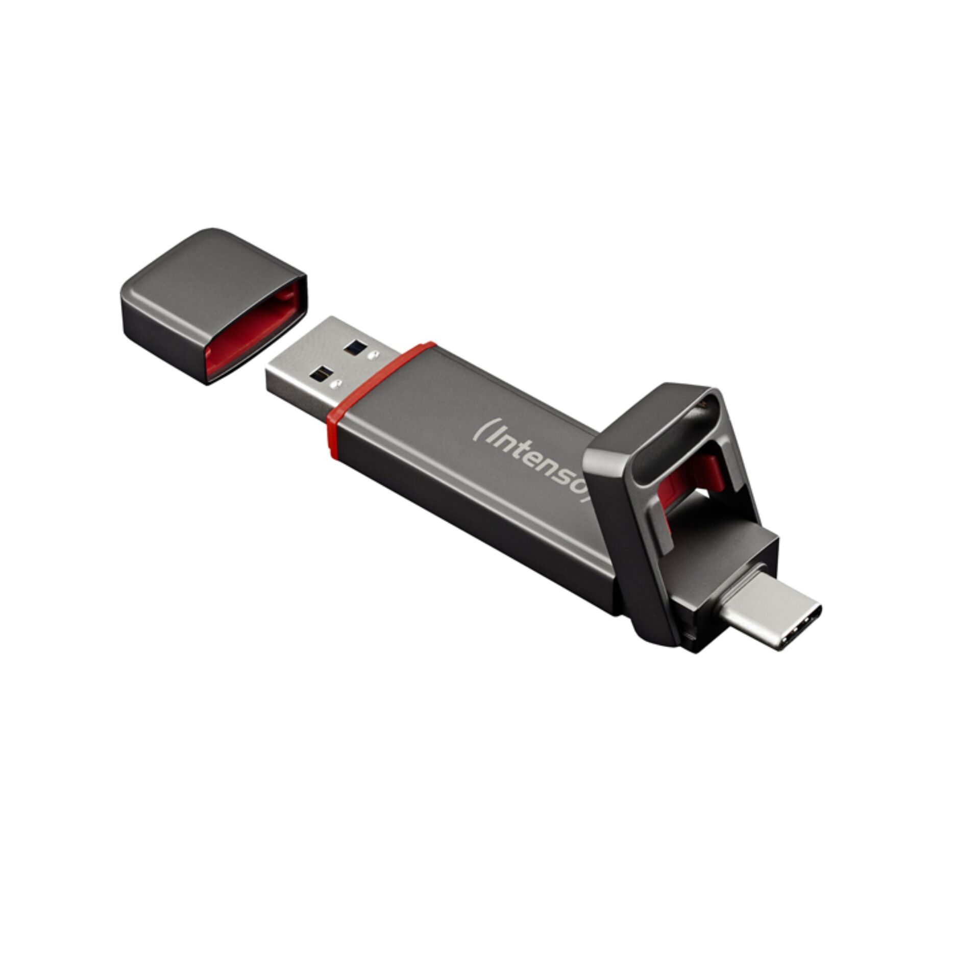 USB-Stick, Flash-Laufwerk, Intenso USB, Speicherstick, Metallic Grau