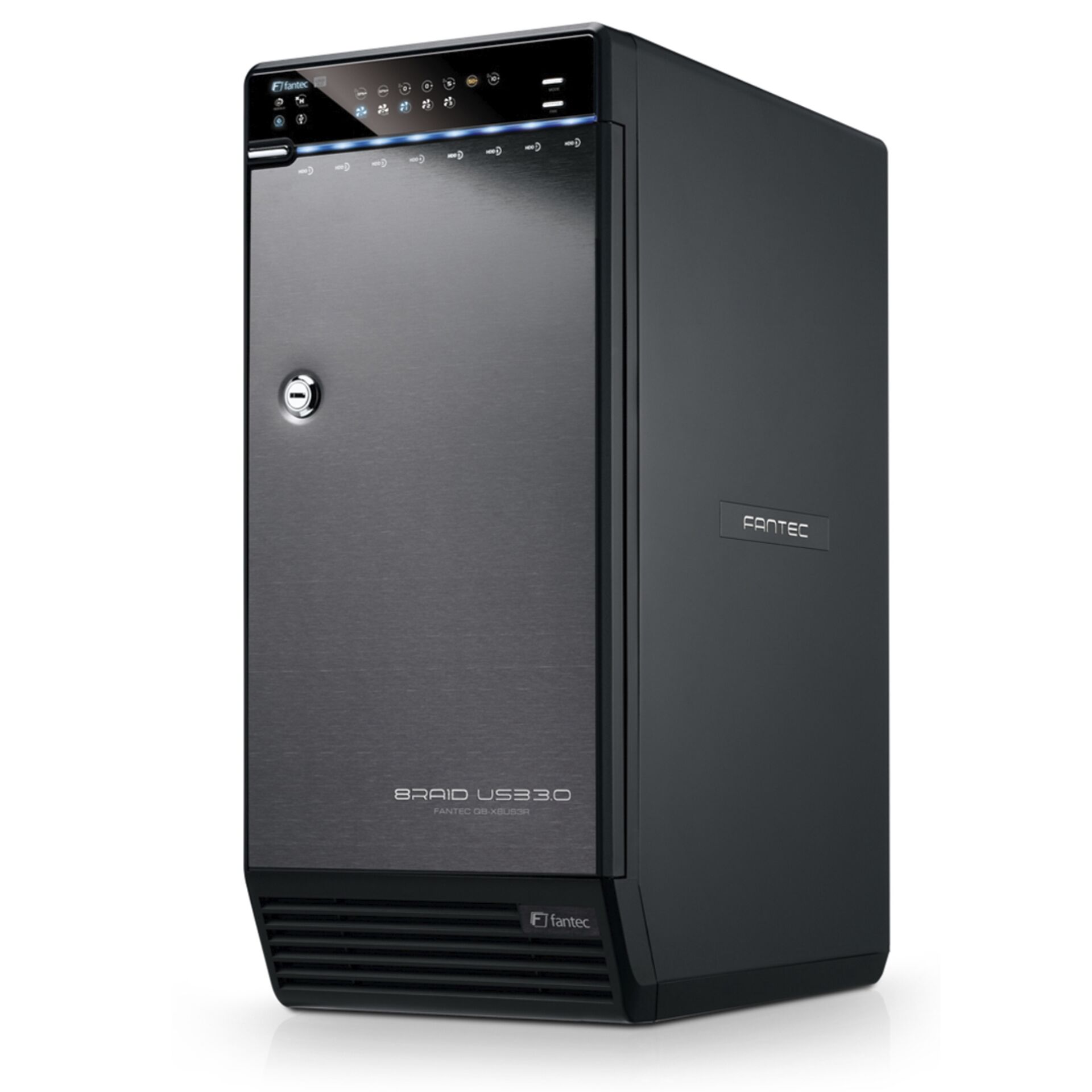 Desktop, Turm, Gehäuse aus Edelstahl, USB 3.0, Fantec