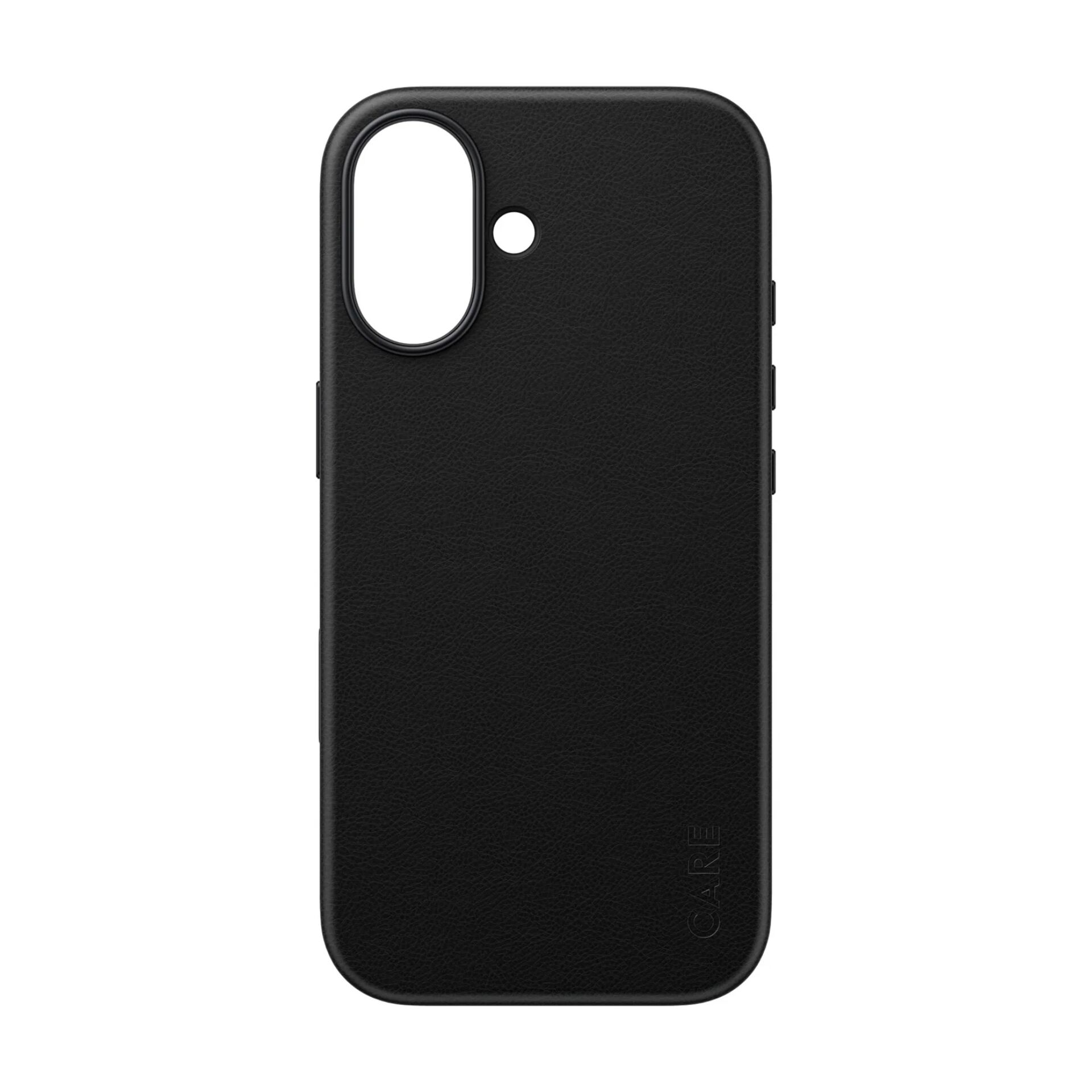 phone case, schwarz, Leder, Kameraausschnitt, erhöhter Rand