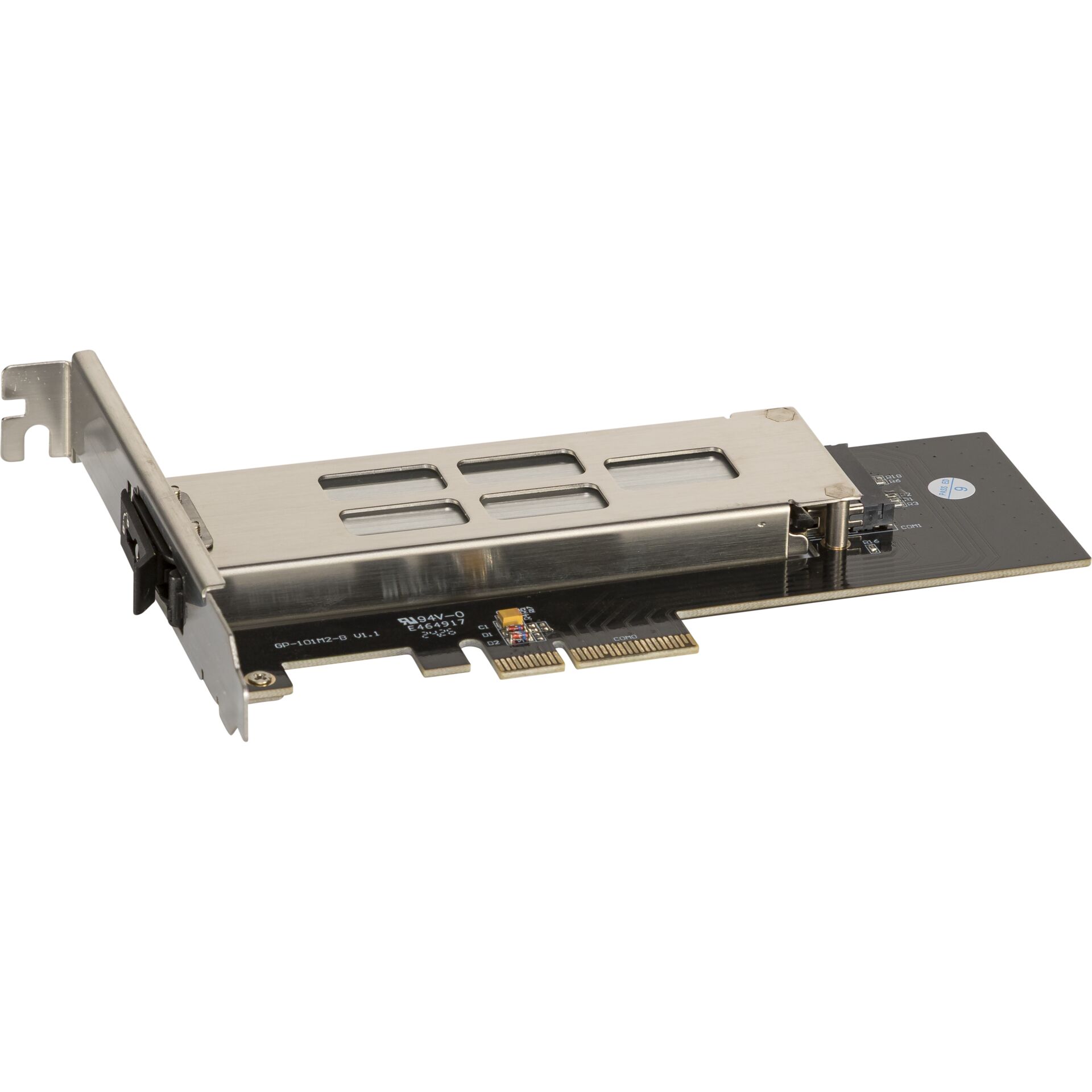 PCIe, Grafikkarten-Adapter, Metallisch, Low-Profile, 6-Pin PCIe