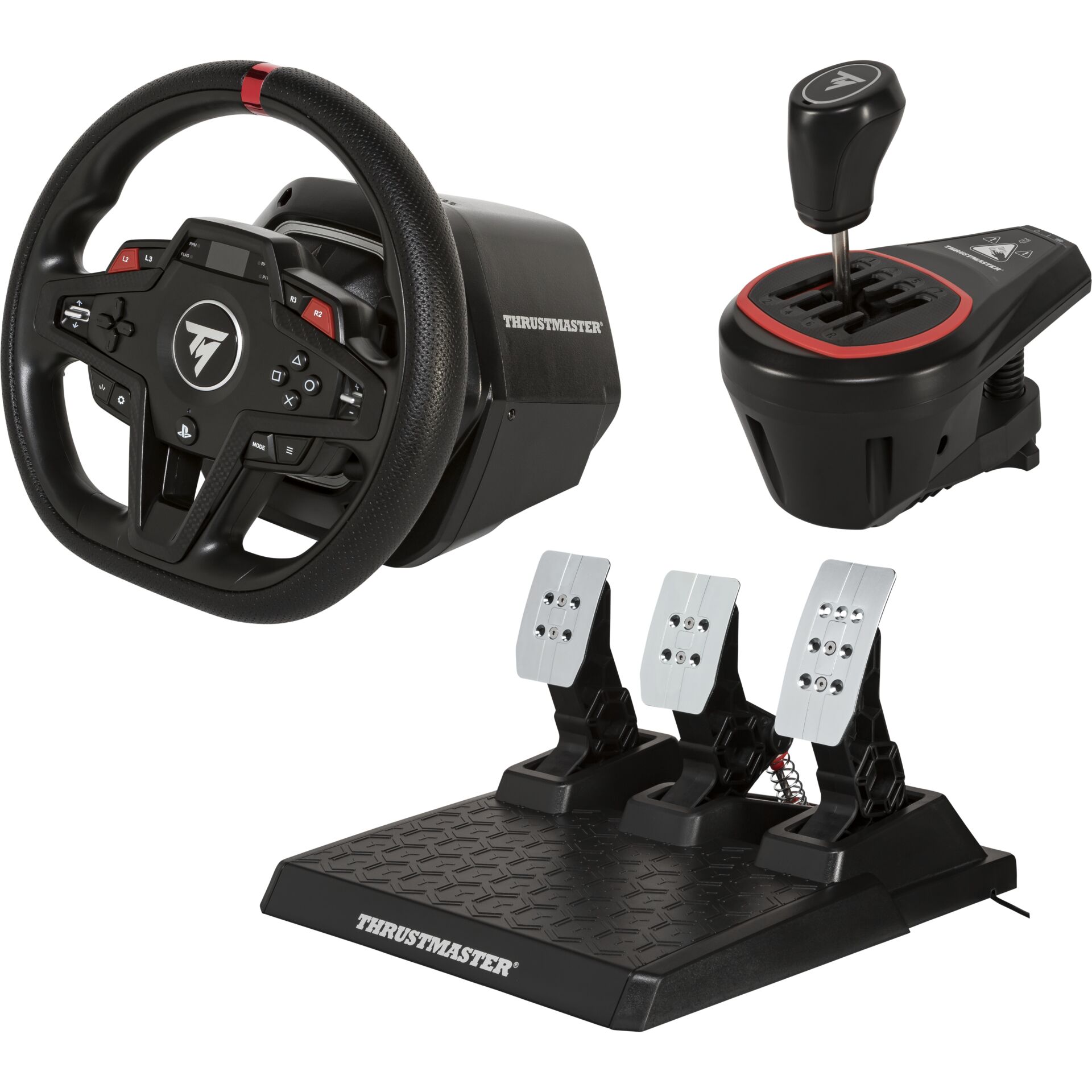 Lenkrad, Pedalset, Joystick, Simulationssetup, Throttle-Pedals