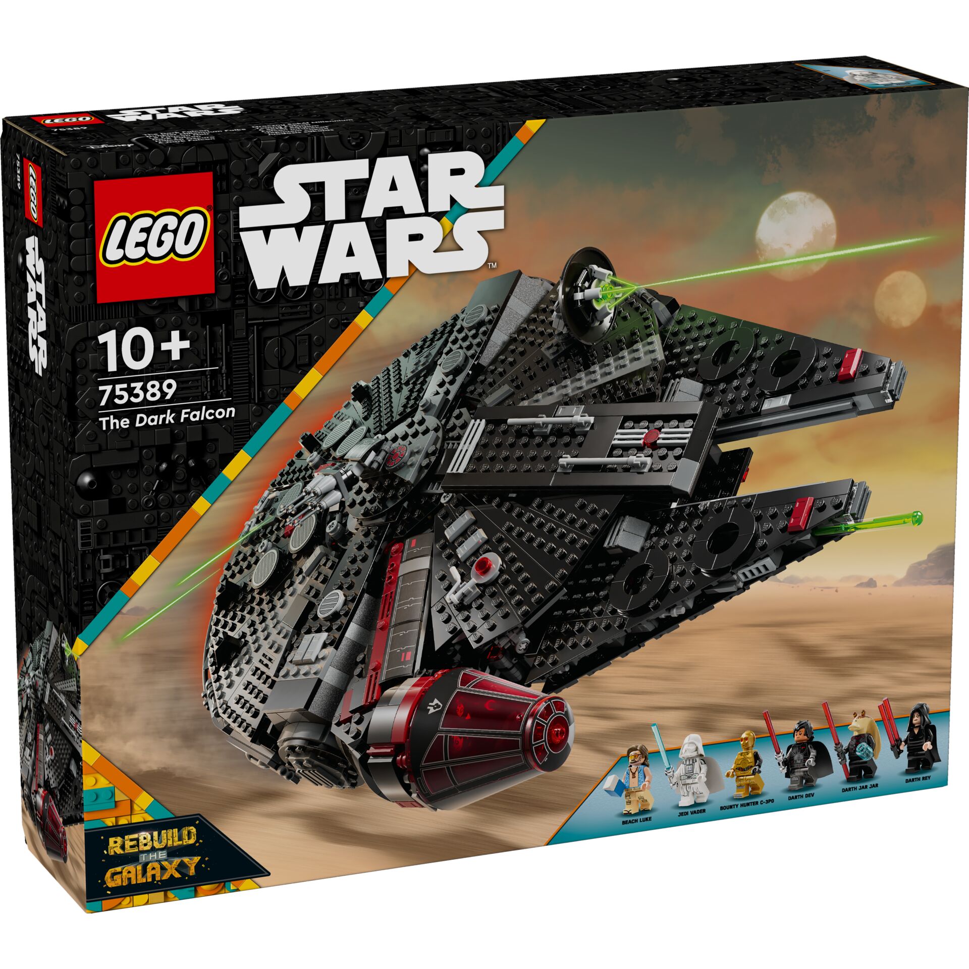 LEGO, Star Wars, The Dark Falcon, Spaceship, Set 75389