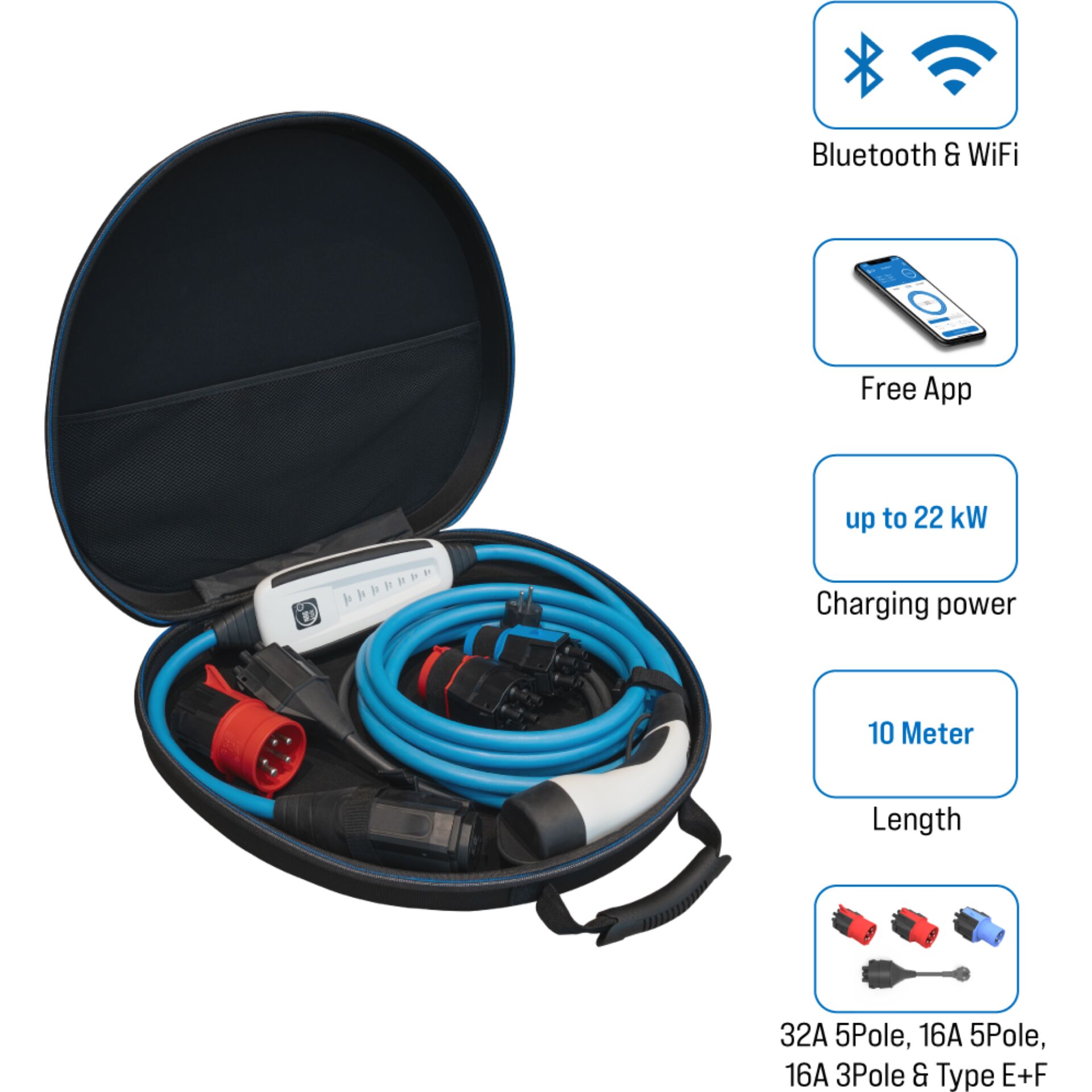 Elektrisches Gerät, Mikrophon, E-Charger, Ladekabel, Stecker, Kabelset, Case