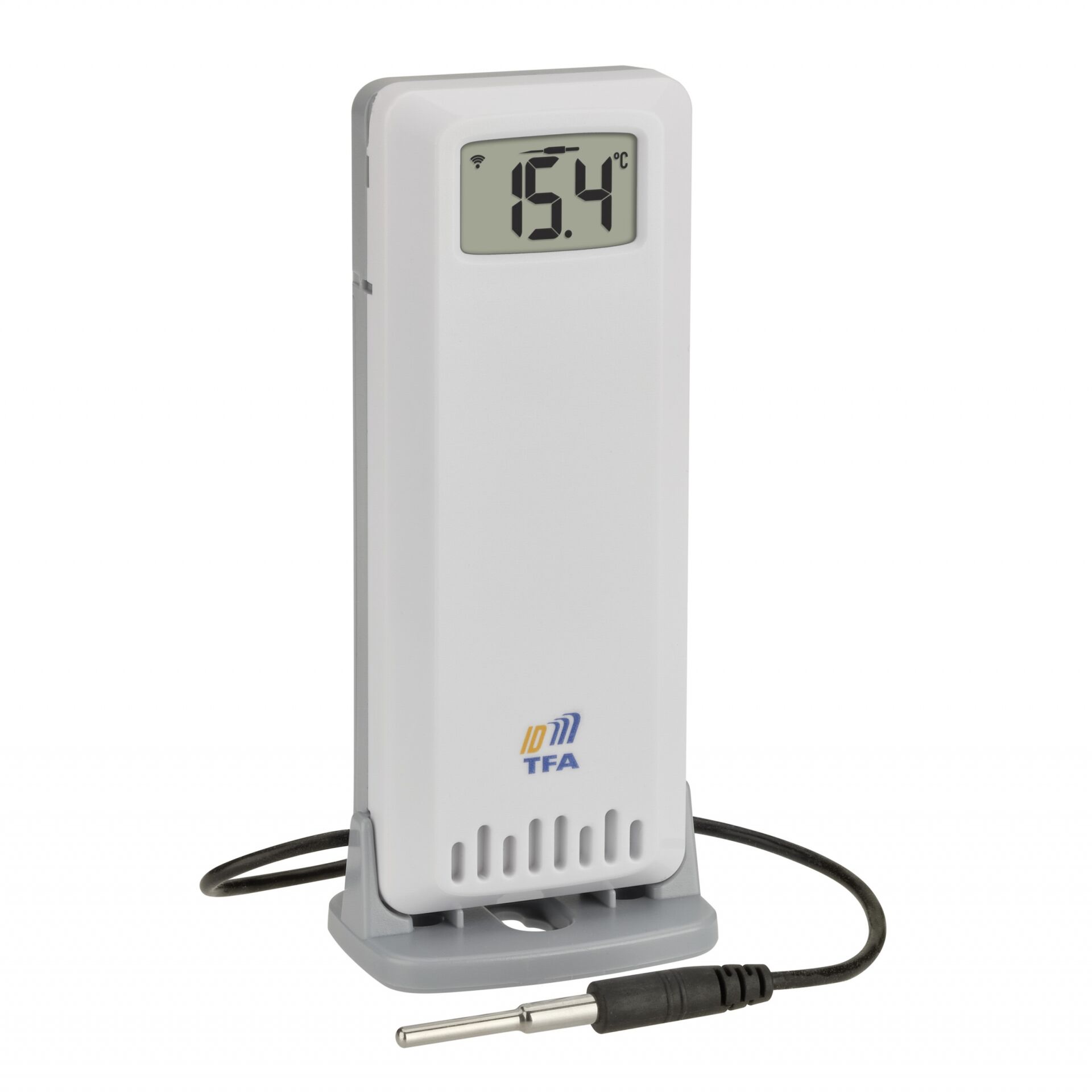 Thermometer, Digital, Indoor, Kabel, Weiß