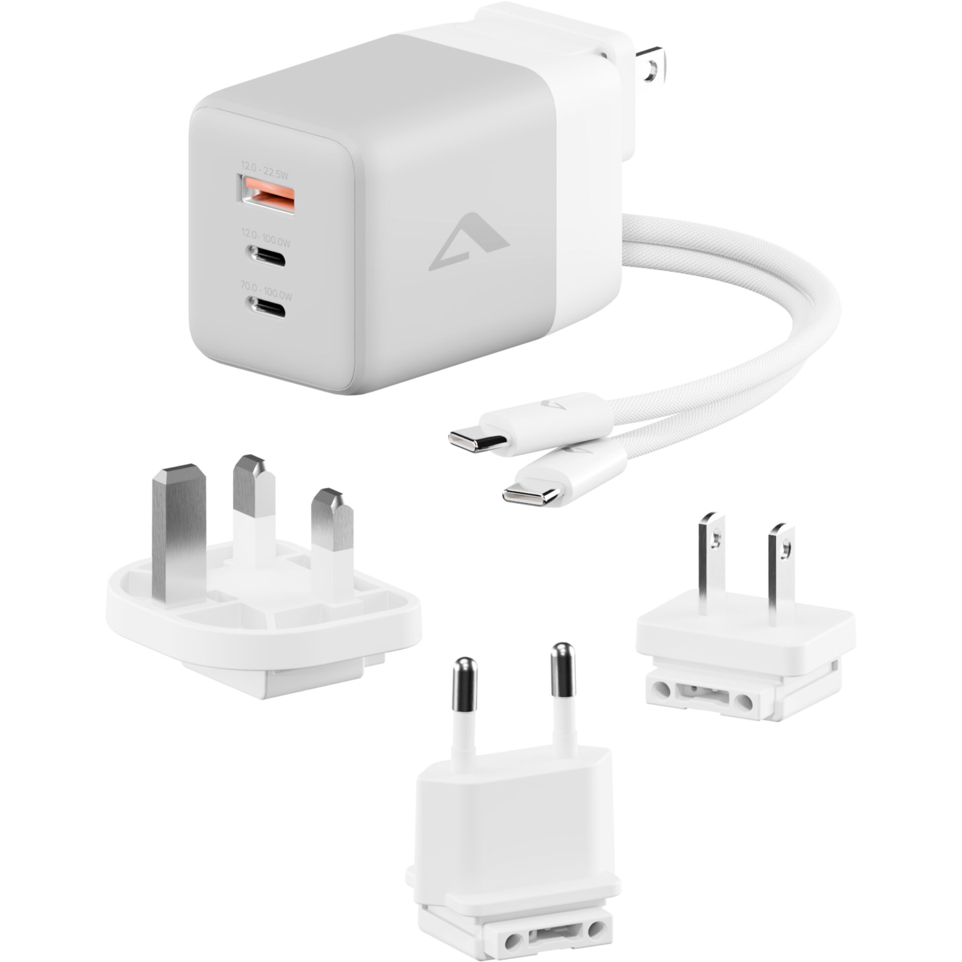 USB-C, Netzadapter, Multi-Port, Wandstecker, Kabel enthalten