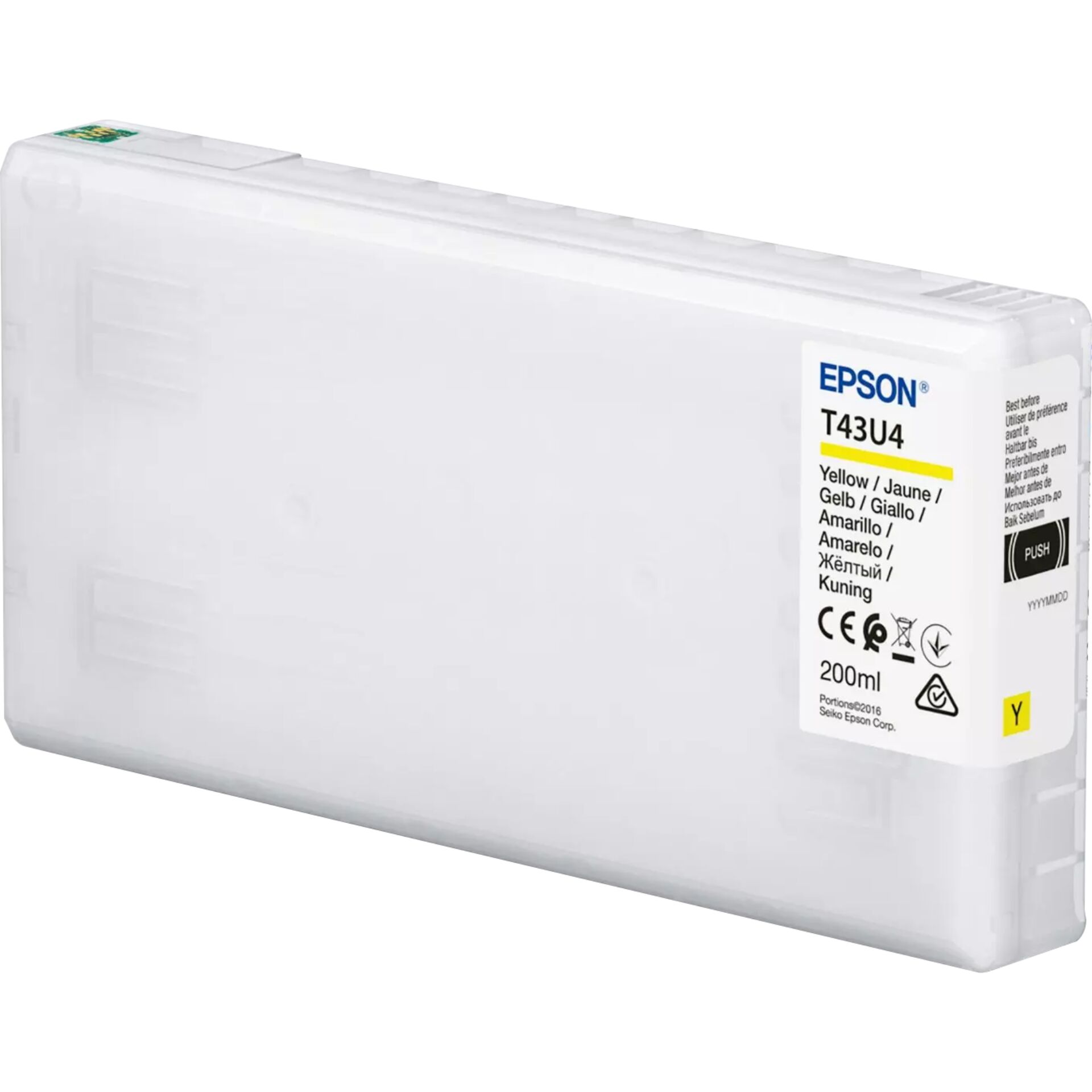 Epson ink cartridge yellow  T 43U 200 ml            T 43U44N