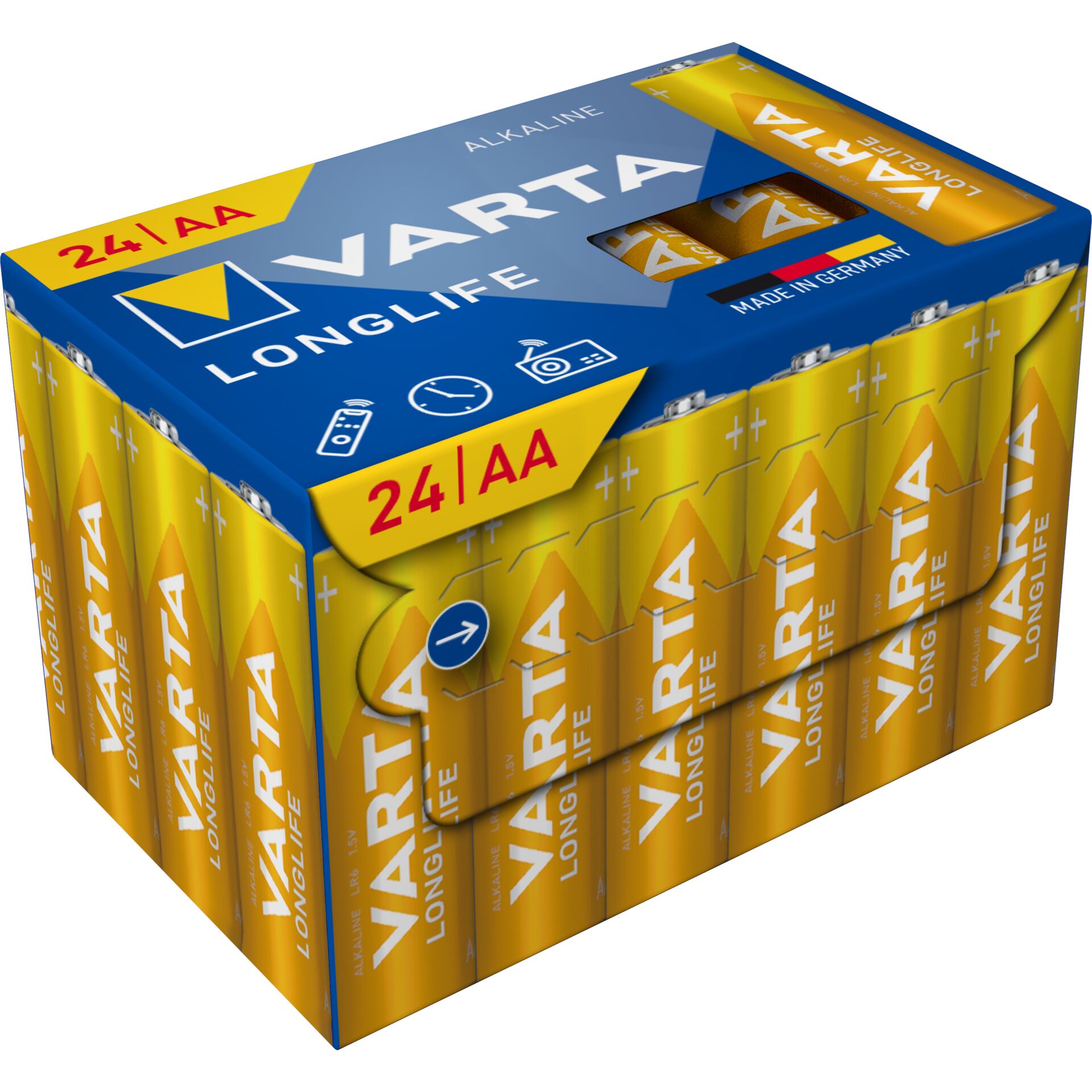 AA-Batterien, VARTA, 24er-Pack, Longlife, Alkaline