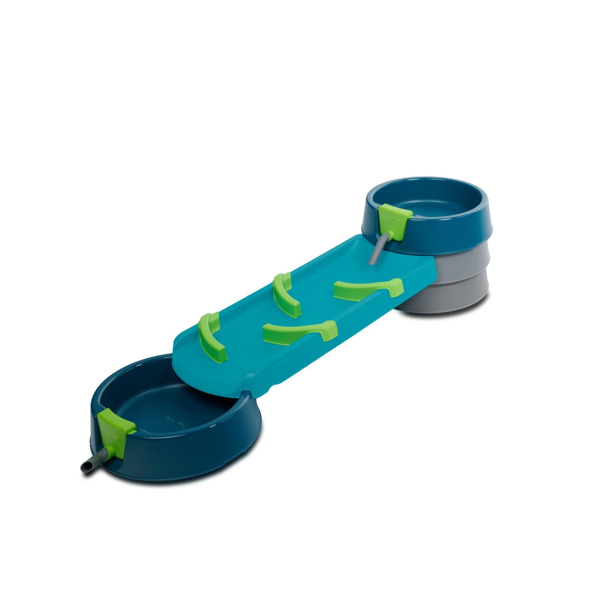Schwimmbecken, Schwimmbad-Überlauf, Wasserbahn, Badespielzeug, Grün-Blau