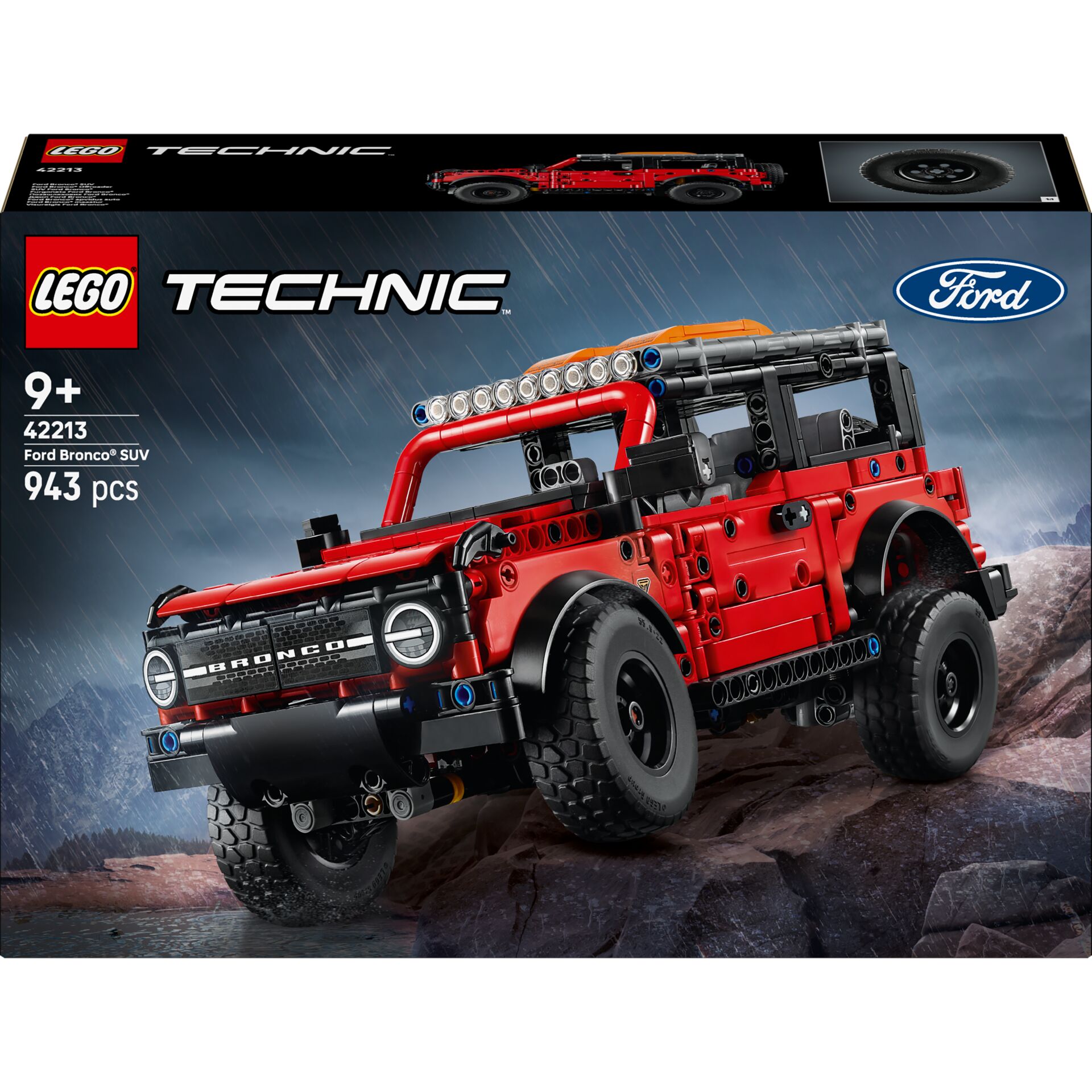 Lego Technic, Ford Bronco, SUV-Modell, Offroad, 943 Teile