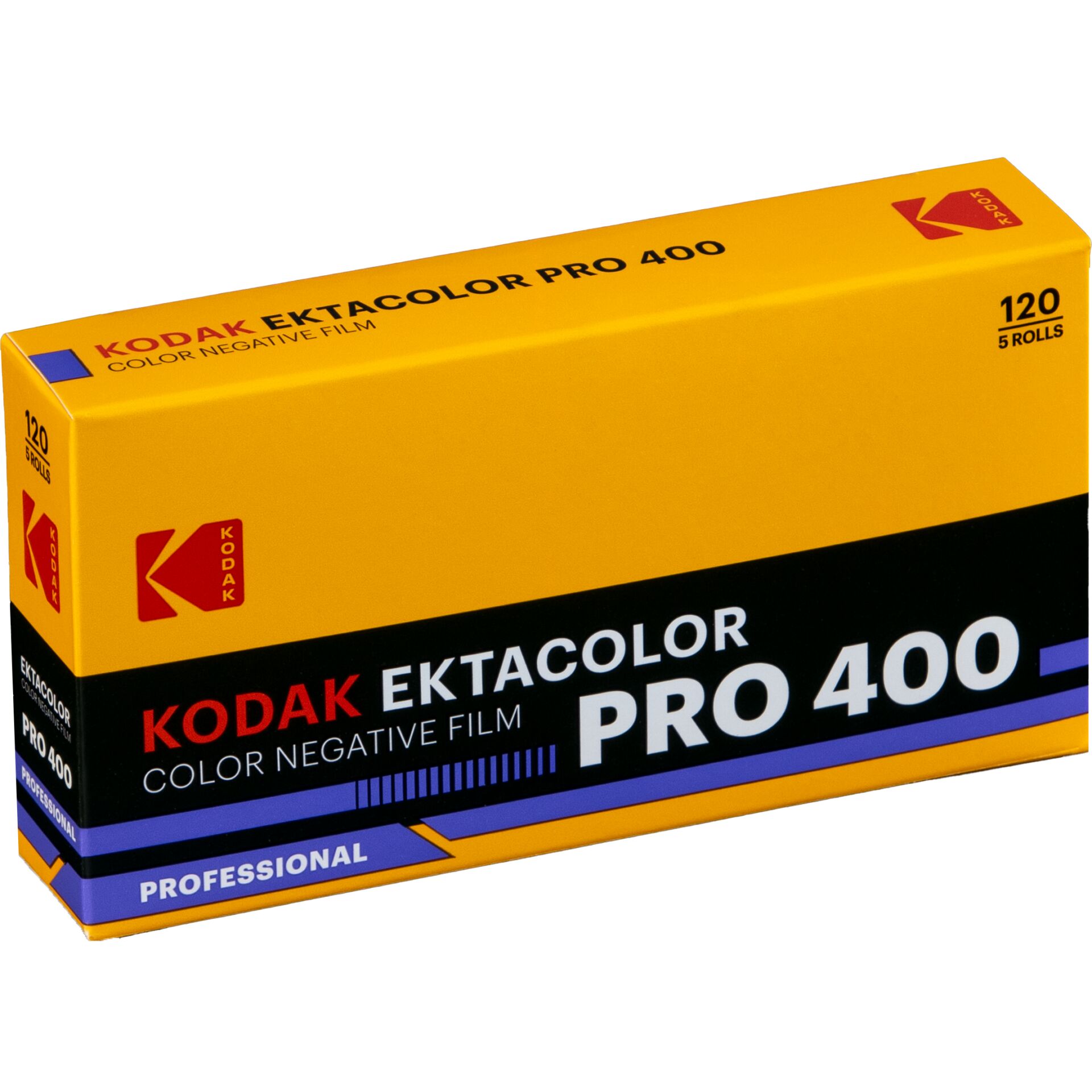 Kodak Film, Ektacolor Pro 400, Farbnegativfilm, 120 Rollen, Professional