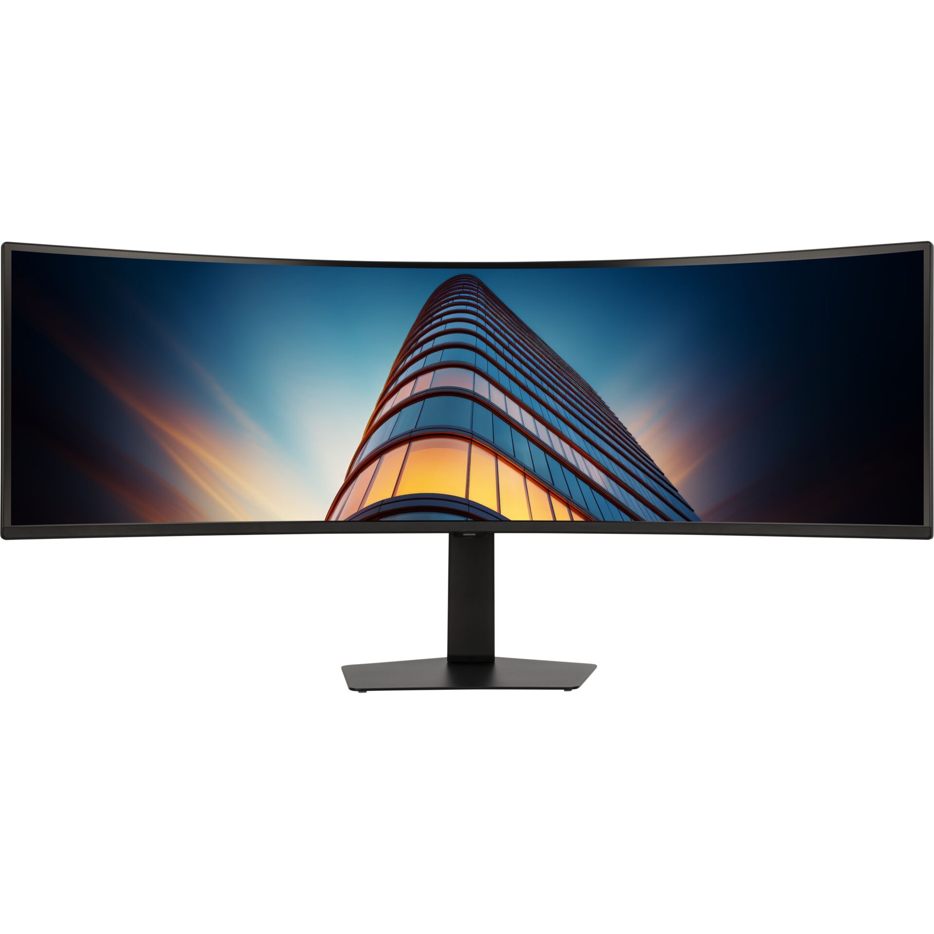 gebogener Monitor, Ultrabreiter Bildschirm, LED, schwarßer Standfuß, 6K?