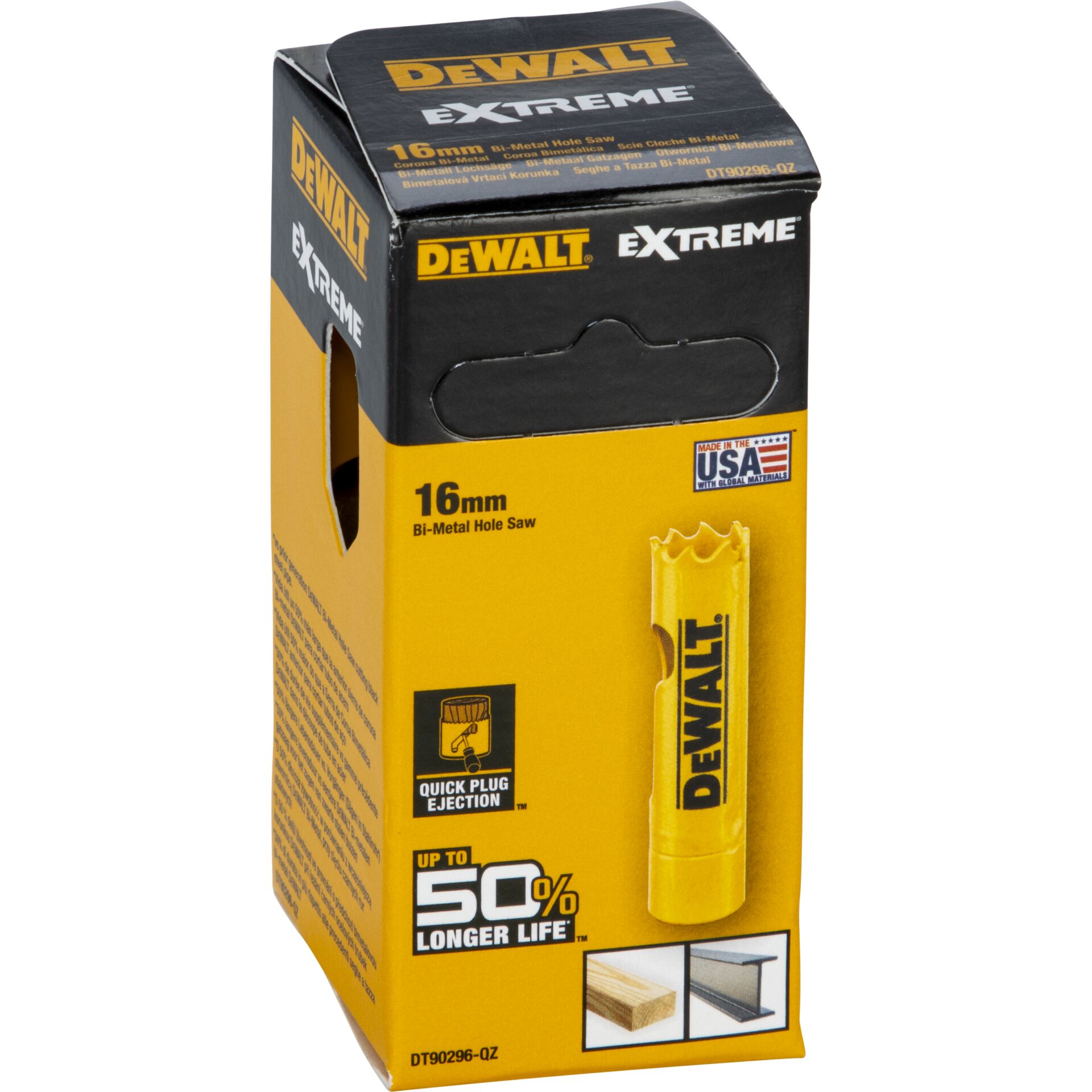 16mm, Bi-Metal, Bohrerbolzen?, Gelb, Dewalt Extreme