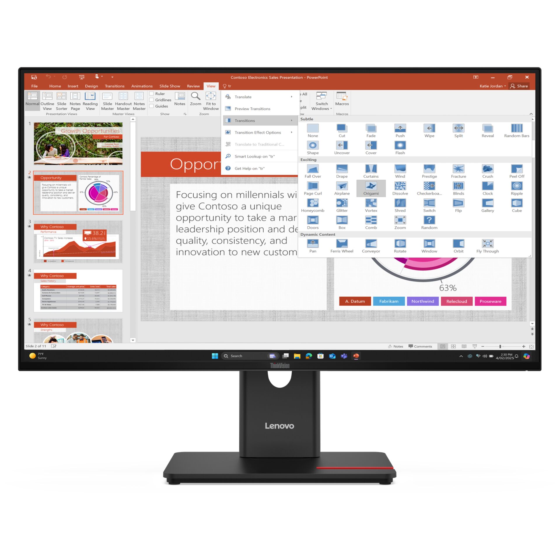 monitor, display, LED, Lenovo, Ständer
