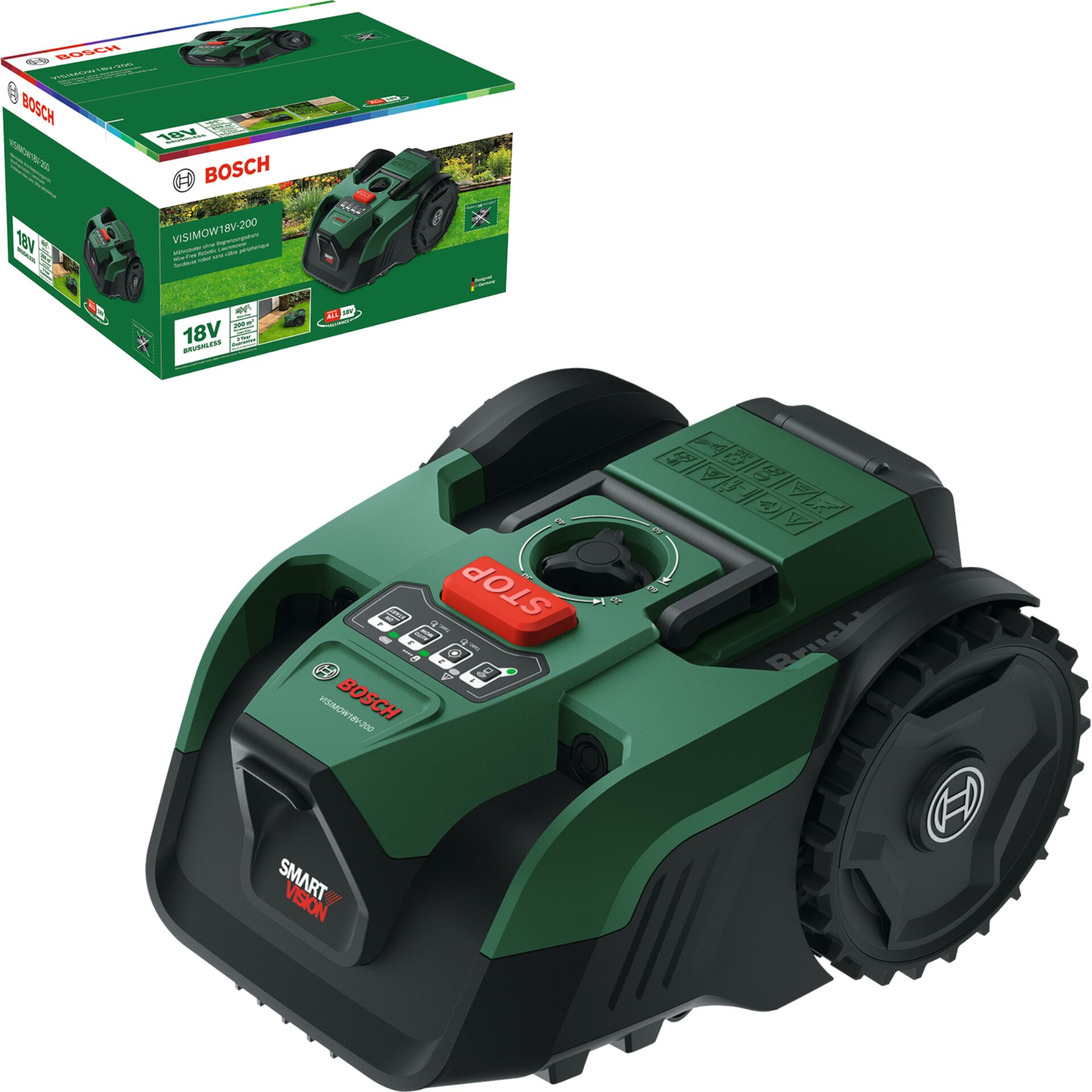 Rasenmäher, Akku-Rasenmäher, 18V, BOSCH, SmartVision