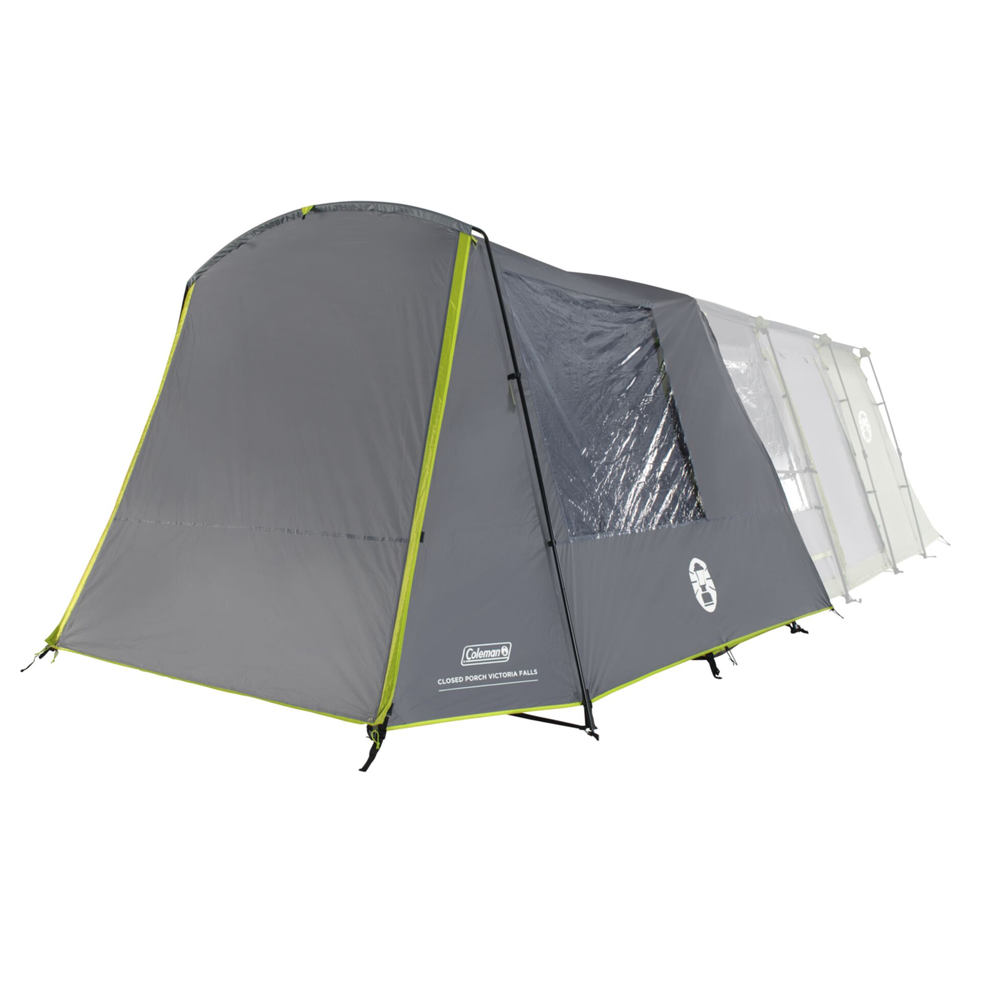 Zelt, Campingzelt, Vordachzelt, Grau, Fenstermittel