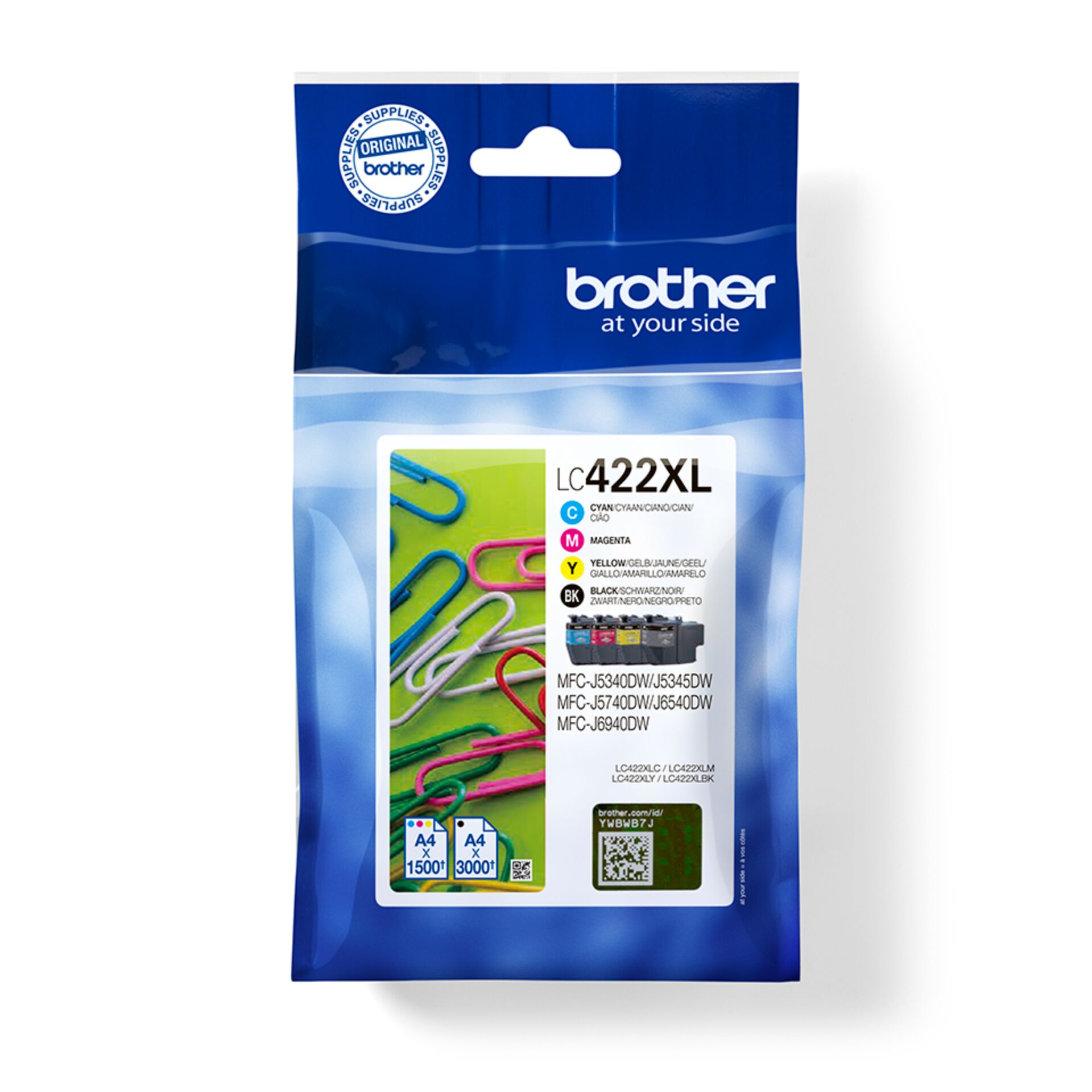 Brother LC-422 XL Value Pack  C/M/Y/BK