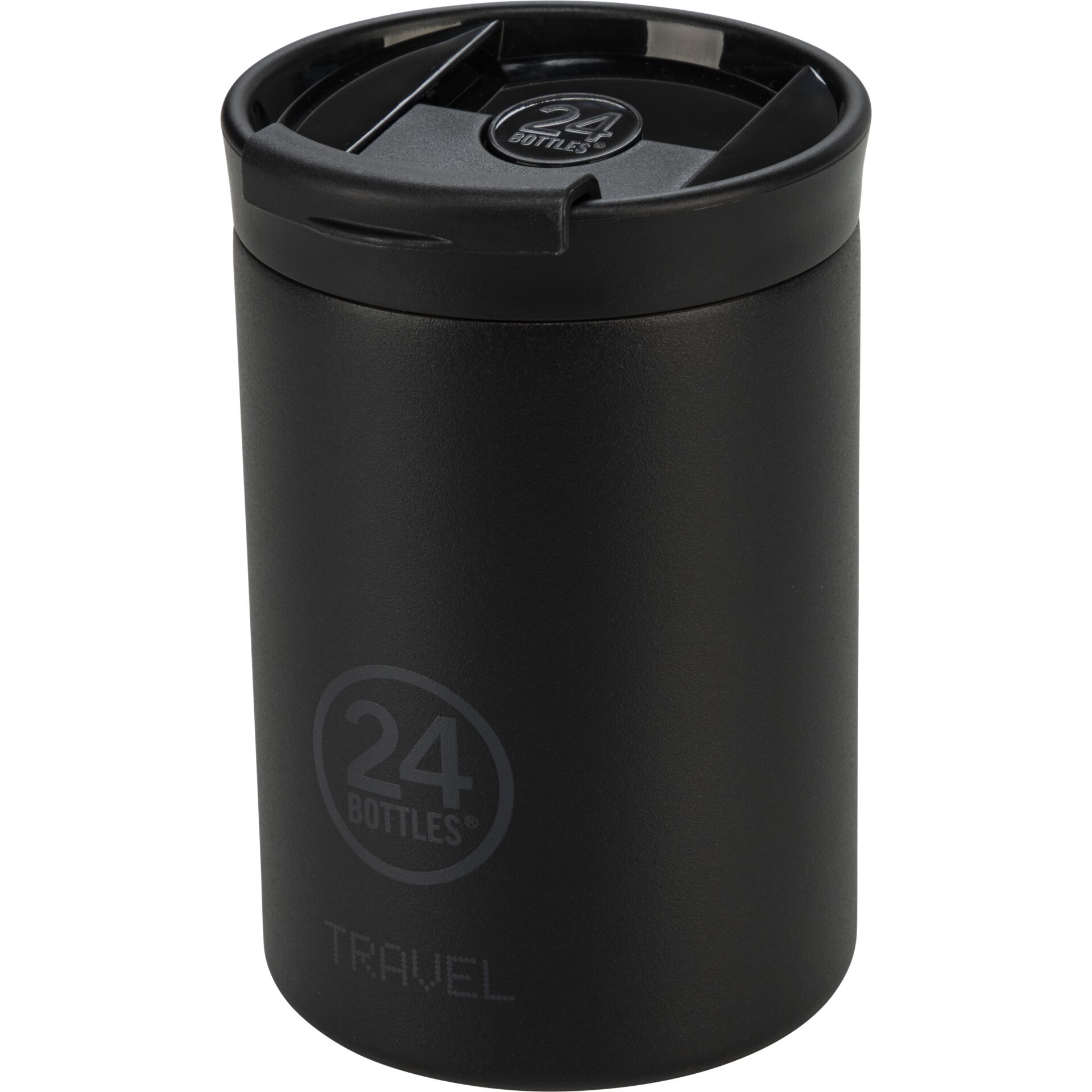 Reisebecher, isoliert, schwarz, 24 BOTTLES, Becher