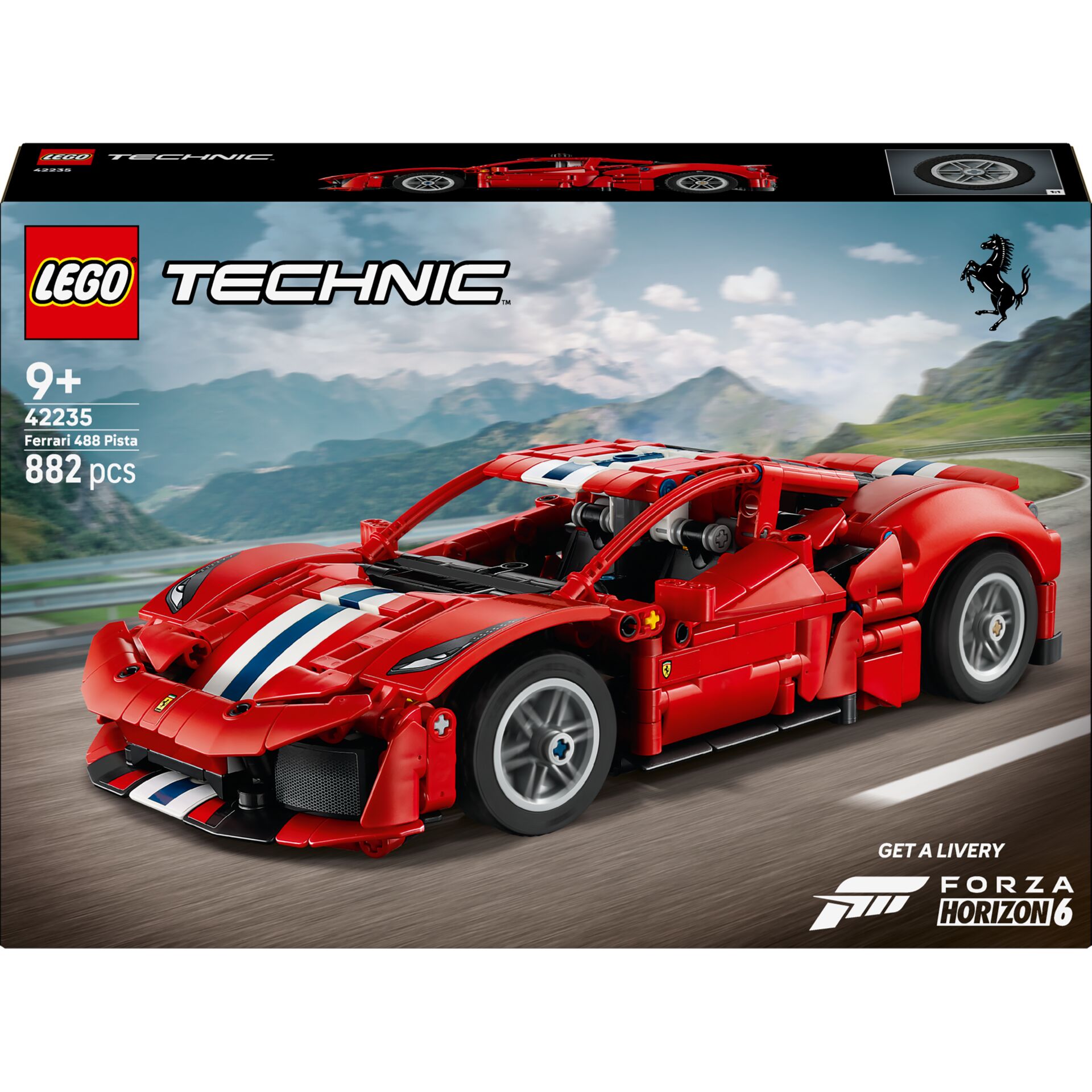Lego, Technic, Ferrari, Pista, Rotes Auto