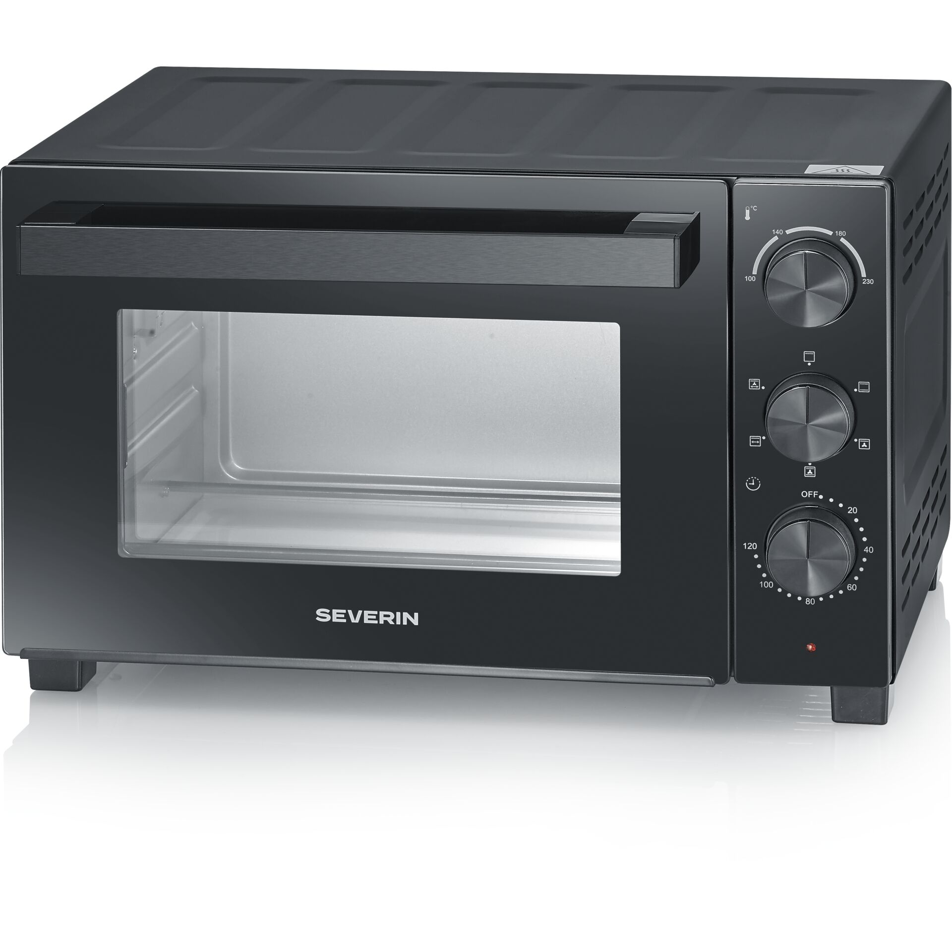 kleiner backofen, Backofen, elektrischer Ofen, Metallofen, Drehknopfsteuerung