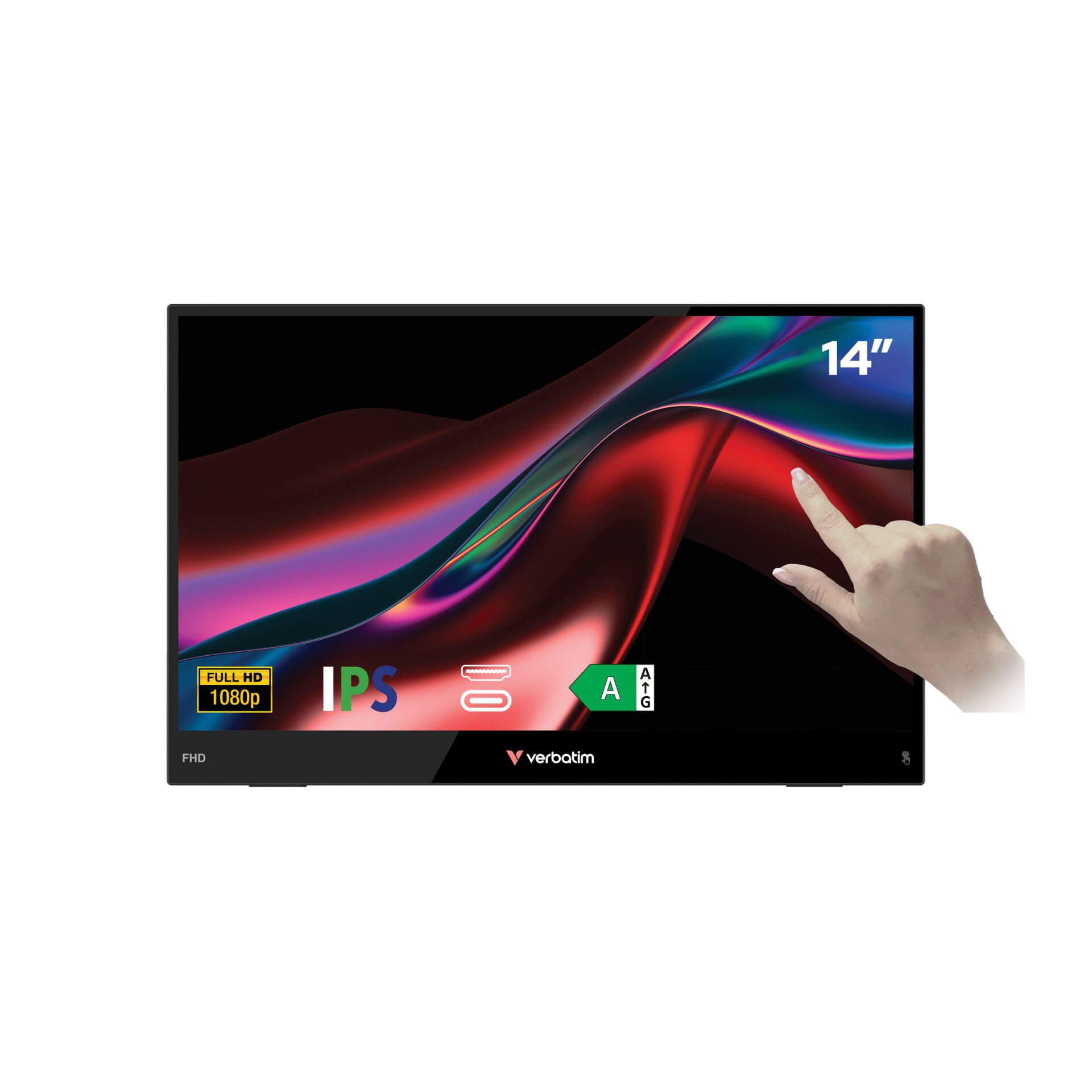 14 Zoll, Monitor, IPS, Touchscreen, FHD